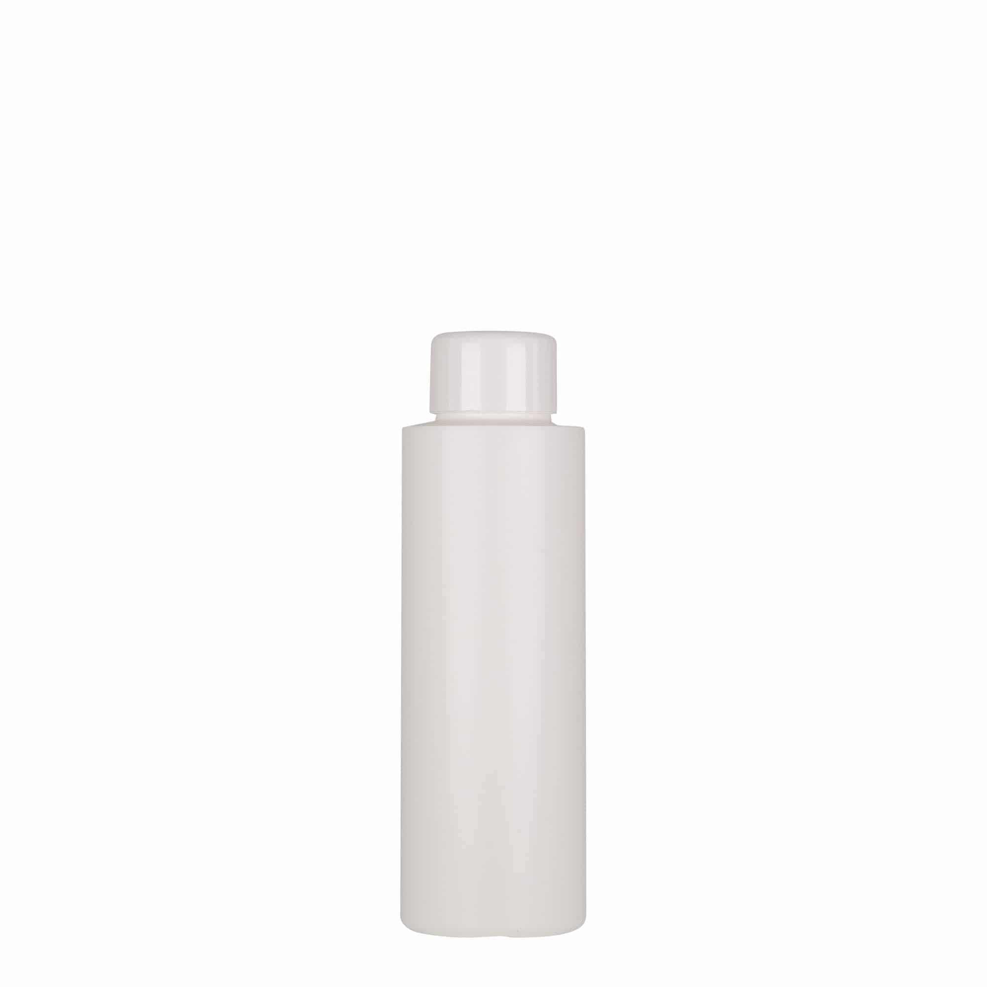 100 ml πλαστικό μπουκάλι 'Pipe', πράσινο HDPE, λευκό, στόμιο: 24/410
