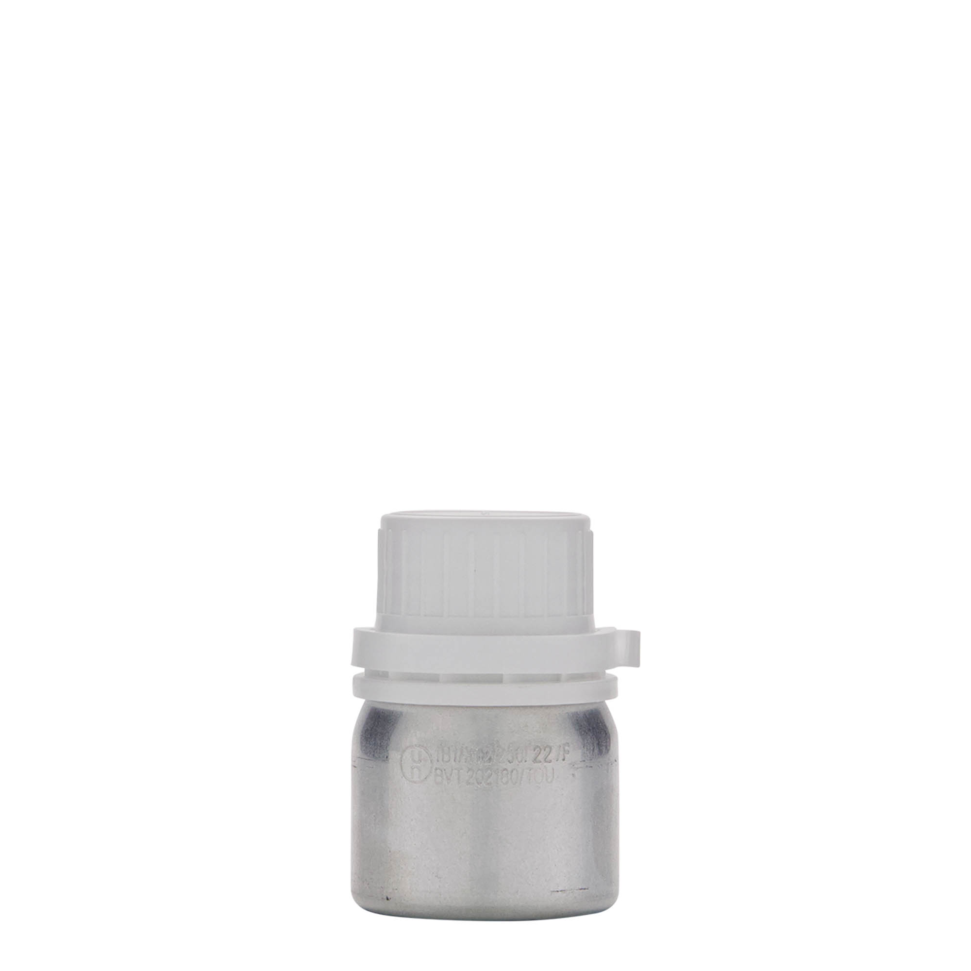 Μπουκάλι αλουμινίου 50 ml, μεταλλικό, ασημί, στόμιο: DIN 32