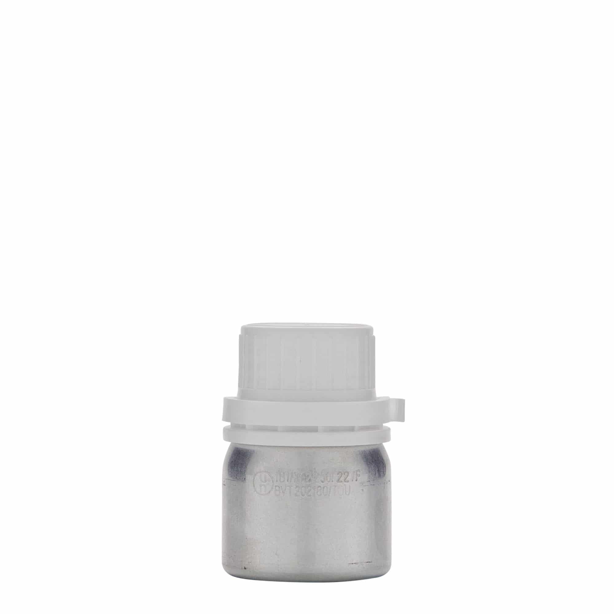 Μπουκάλι αλουμινίου 50 ml, μεταλλικό, ασημί, στόμιο: DIN 32