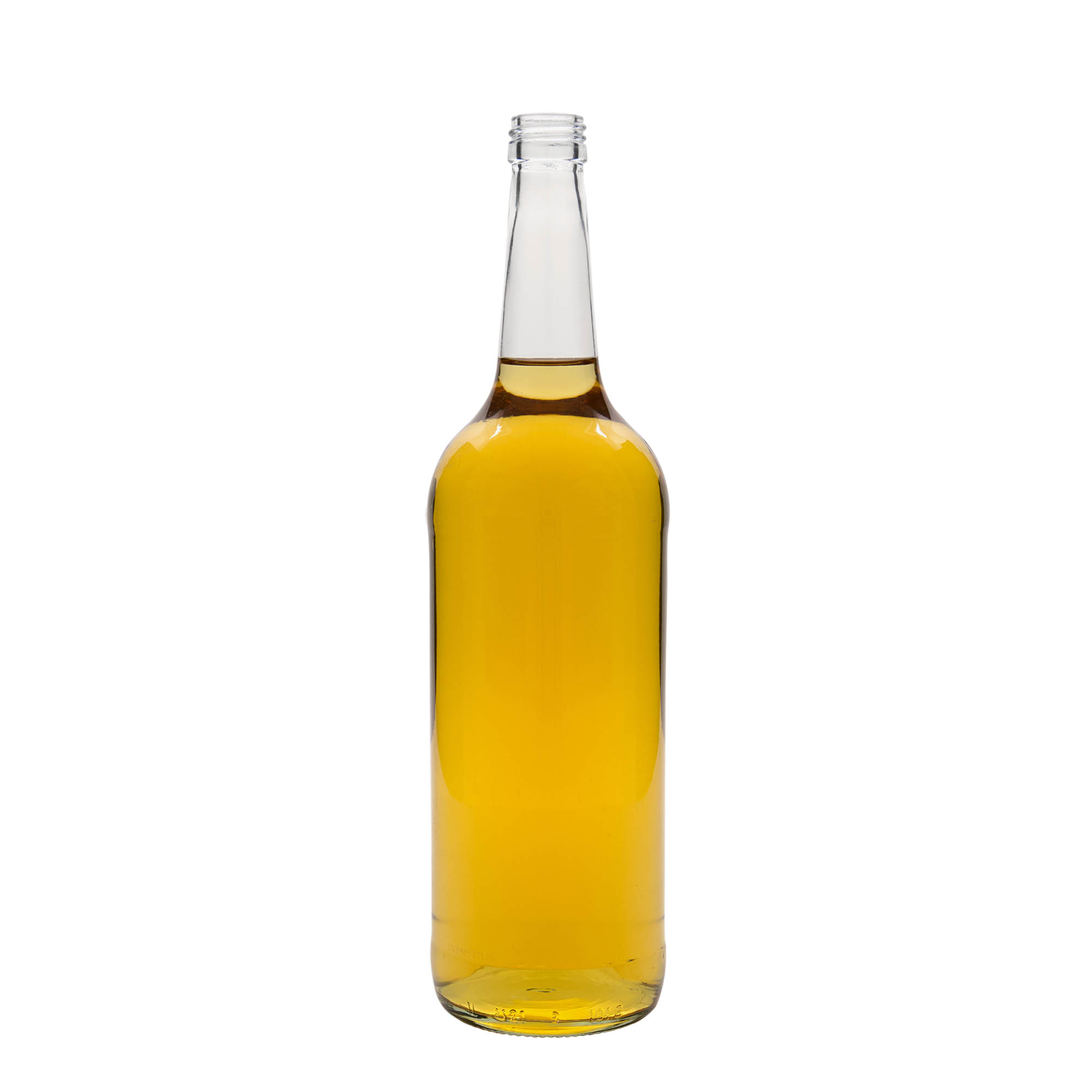 Γυάλινο μπουκάλι με ίσιο λαιμό 1.000 ml, στόμιο: φελλός