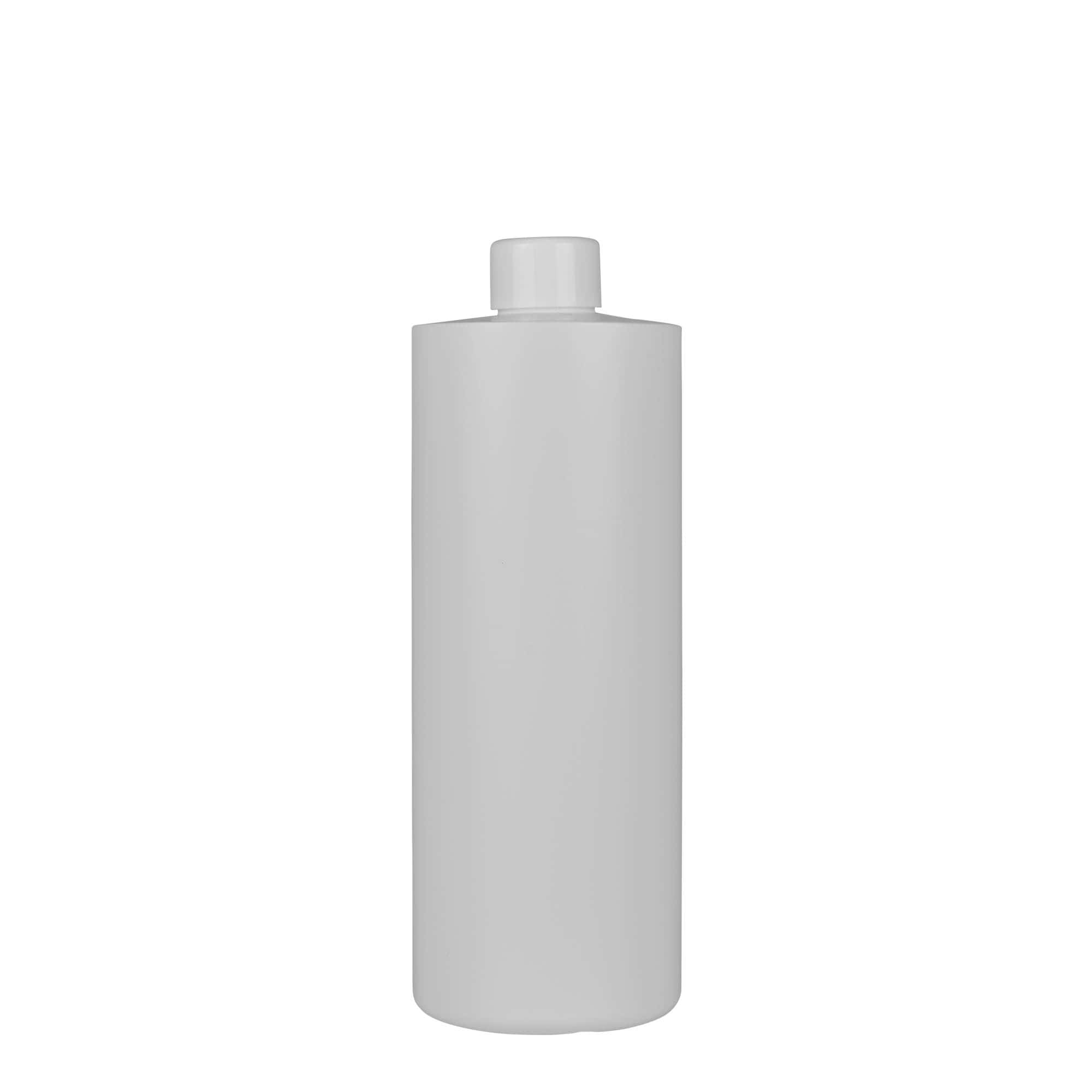 Πλαστικό μπουκάλι 'Pipe' 500 ml, Green HDPE, λευκό, στόμιο: GPI 24/410