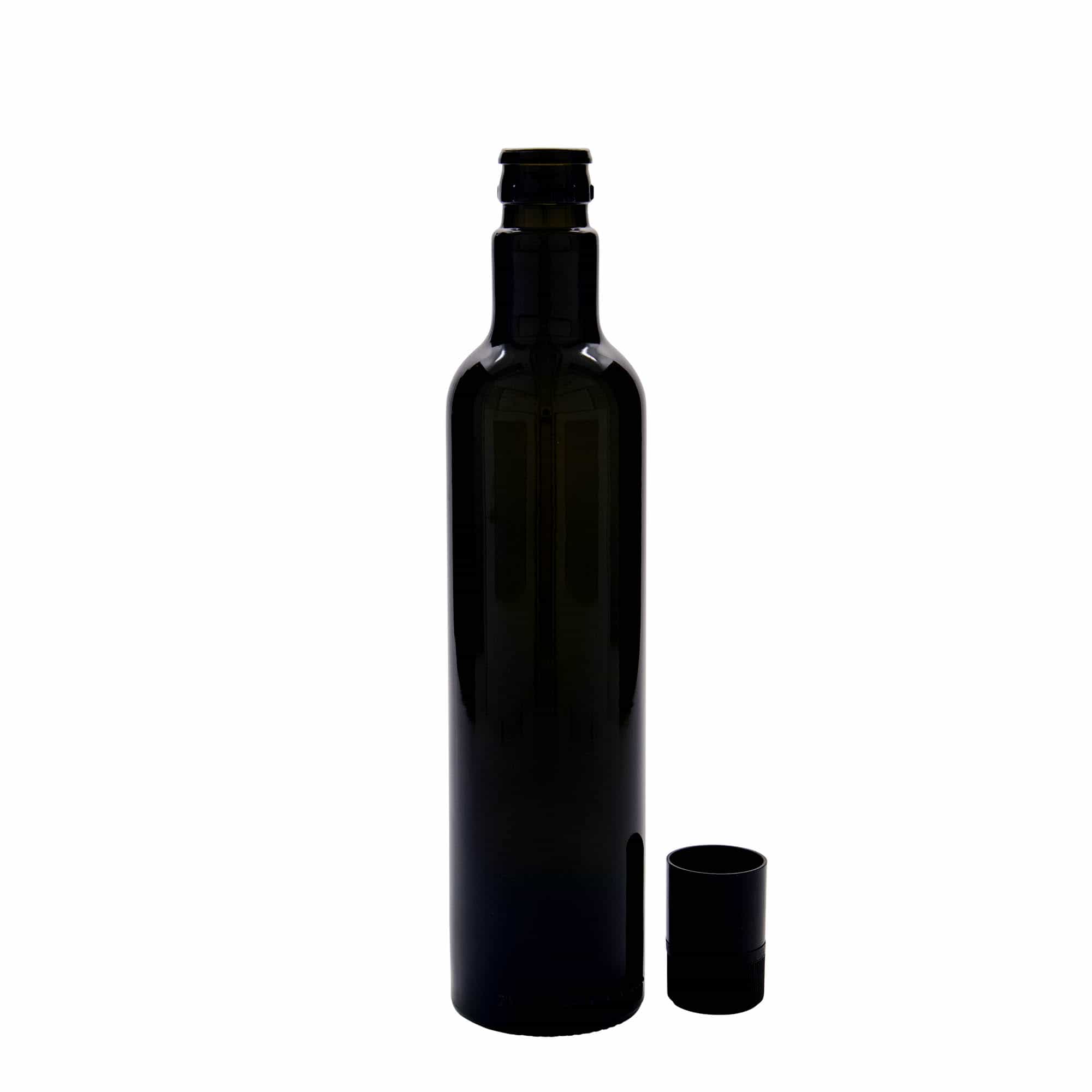 Μπουκάλι για ξίδι/λάδι 'Willy New' 500 ml, γυάλινο, πράσινο αντικέ, στόμιο: DOP
