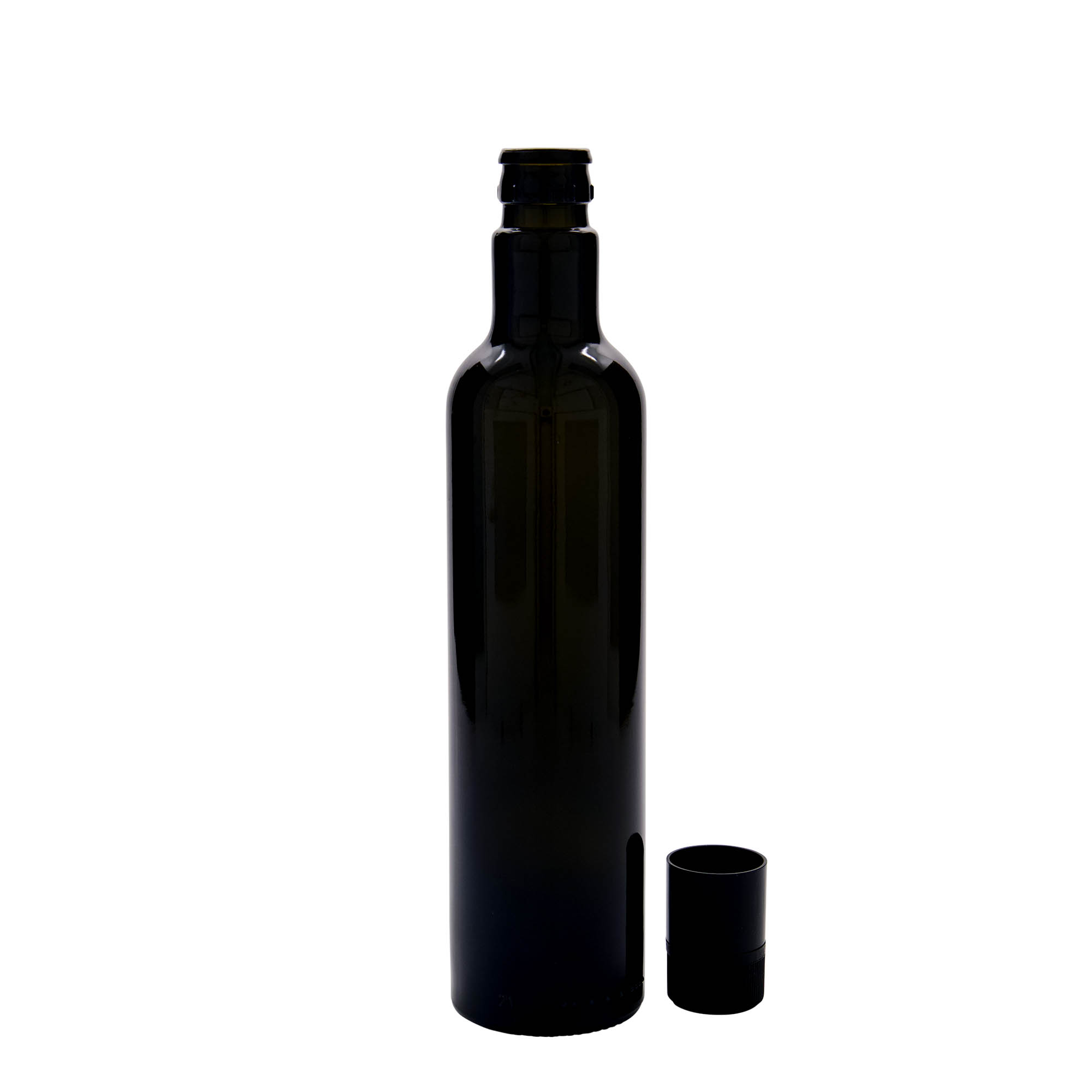 Μπουκάλι για ξίδι/λάδι 'Willy New' 500 ml, γυάλινο, πράσινο αντικέ, στόμιο: DOP