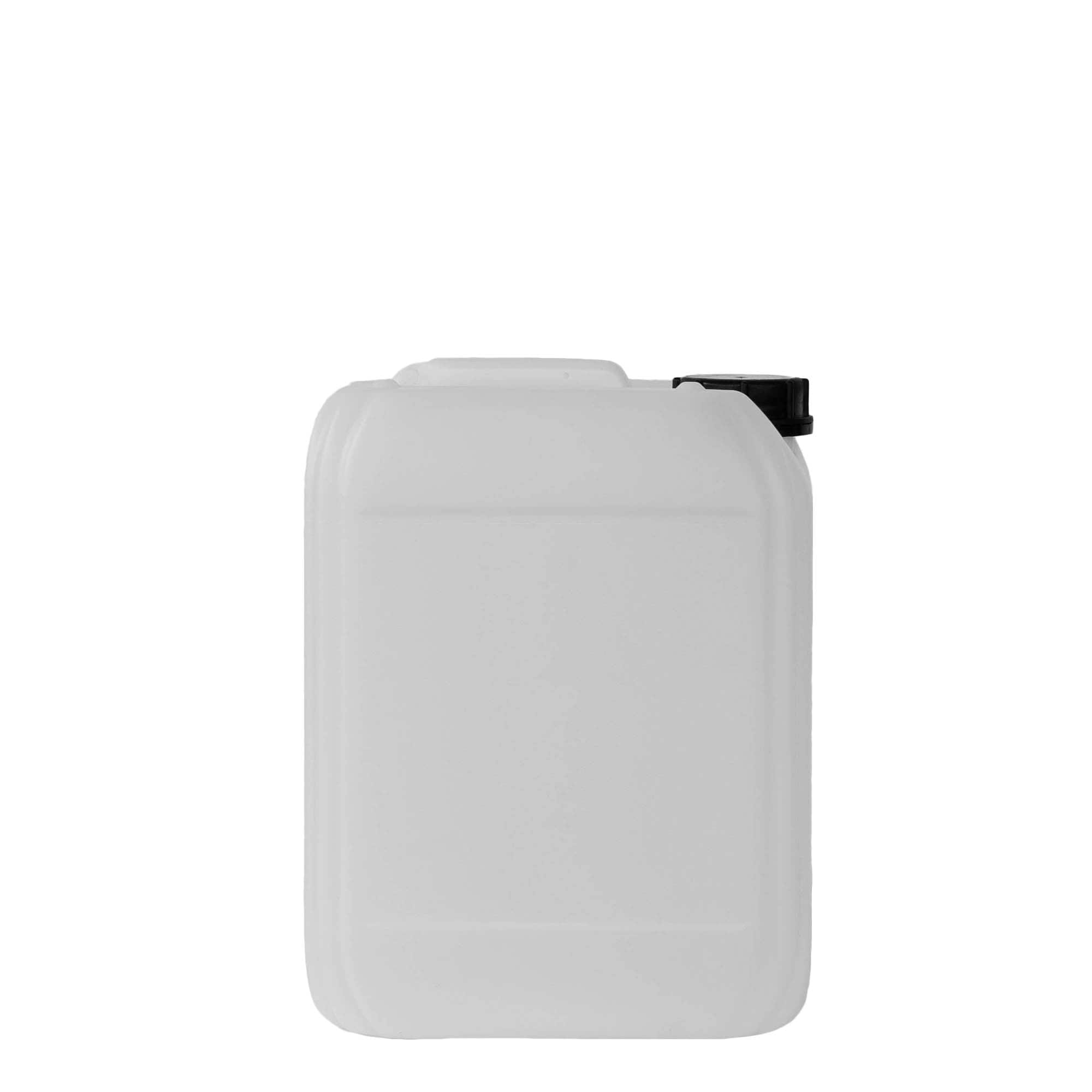 Μπιτόνι 10 l, ορθογώνιο, πλαστικό HDPE, φυσικό χρώμα, στόμιο: ND 55