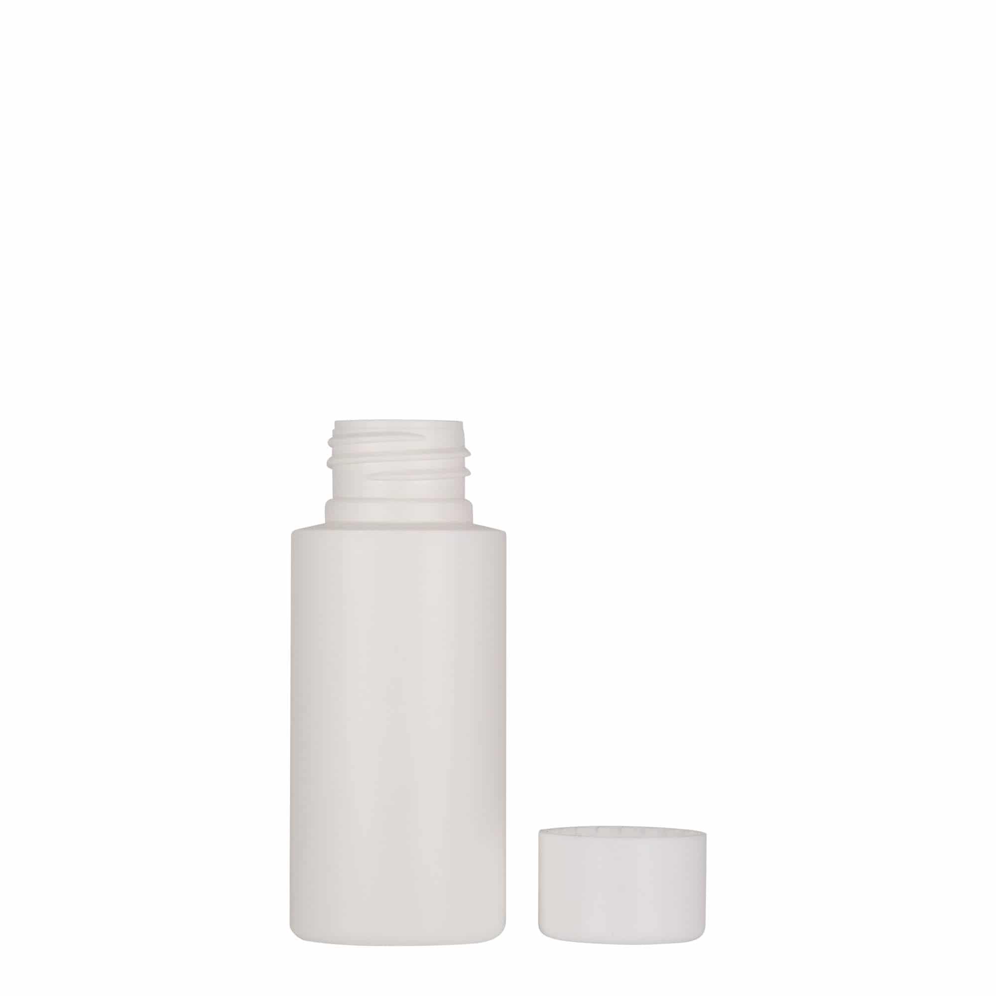 Πλαστικό μπουκάλι 'Pipe' 50 ml, HDPE, λευκό, στόμιο: GPI 24/410