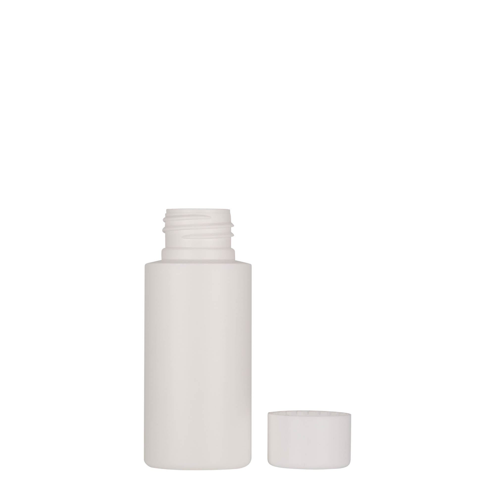 50 ml πλαστικό μπουκάλι 'Pipe', HDPE, λευκό, στόμιο: 24/410