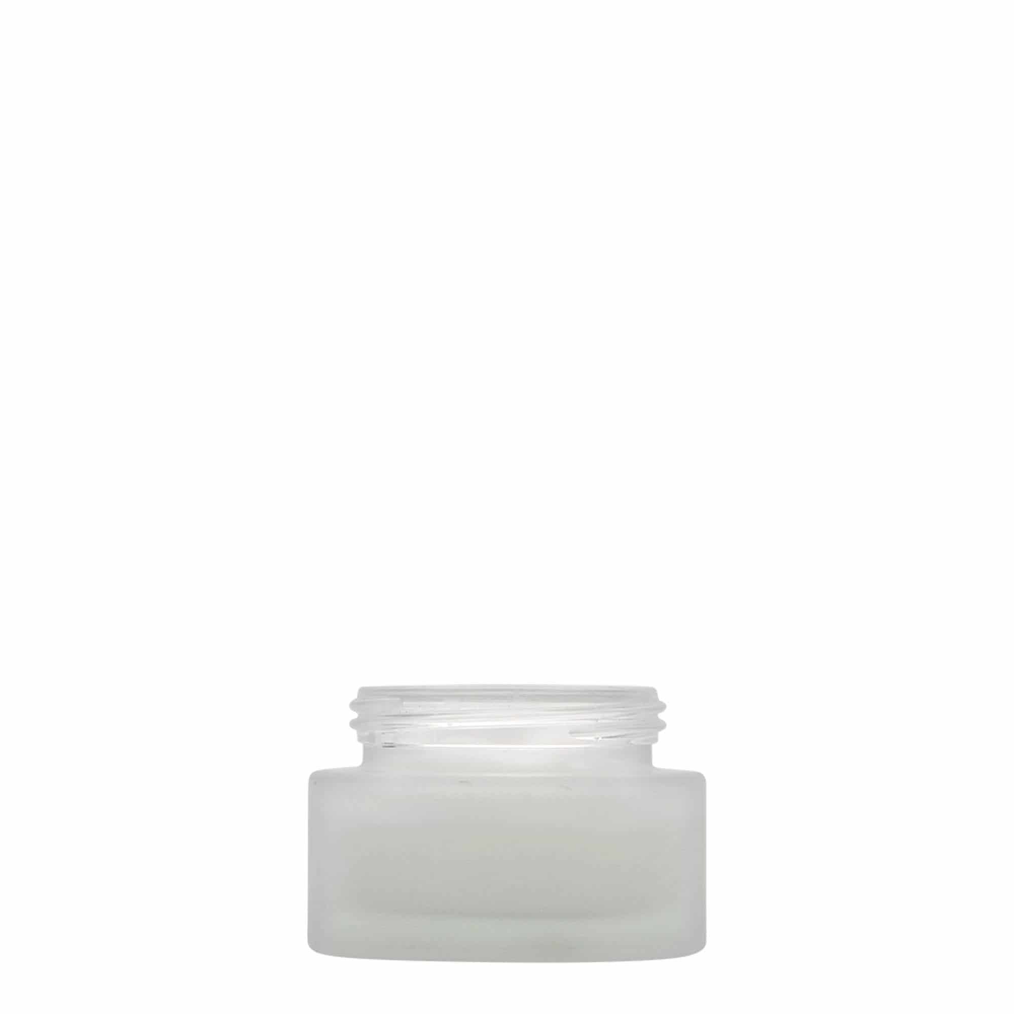 Βάζο για καλλυντικά 'Platin Edition' 30 ml, γυάλινο, εφέ του πάγου, στόμιο: βιδωτό πώμα