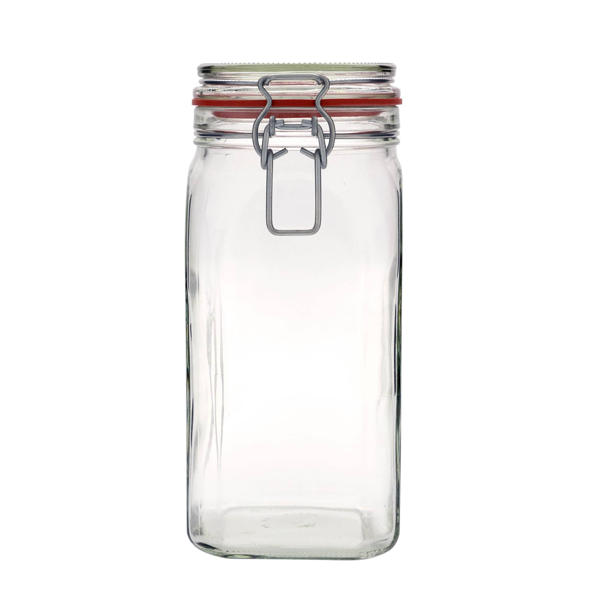 1.540 ml βάζο με σύρμα κλεισίματος, τετράγωνο, στόμιο: κλείσιμο με σύρμα