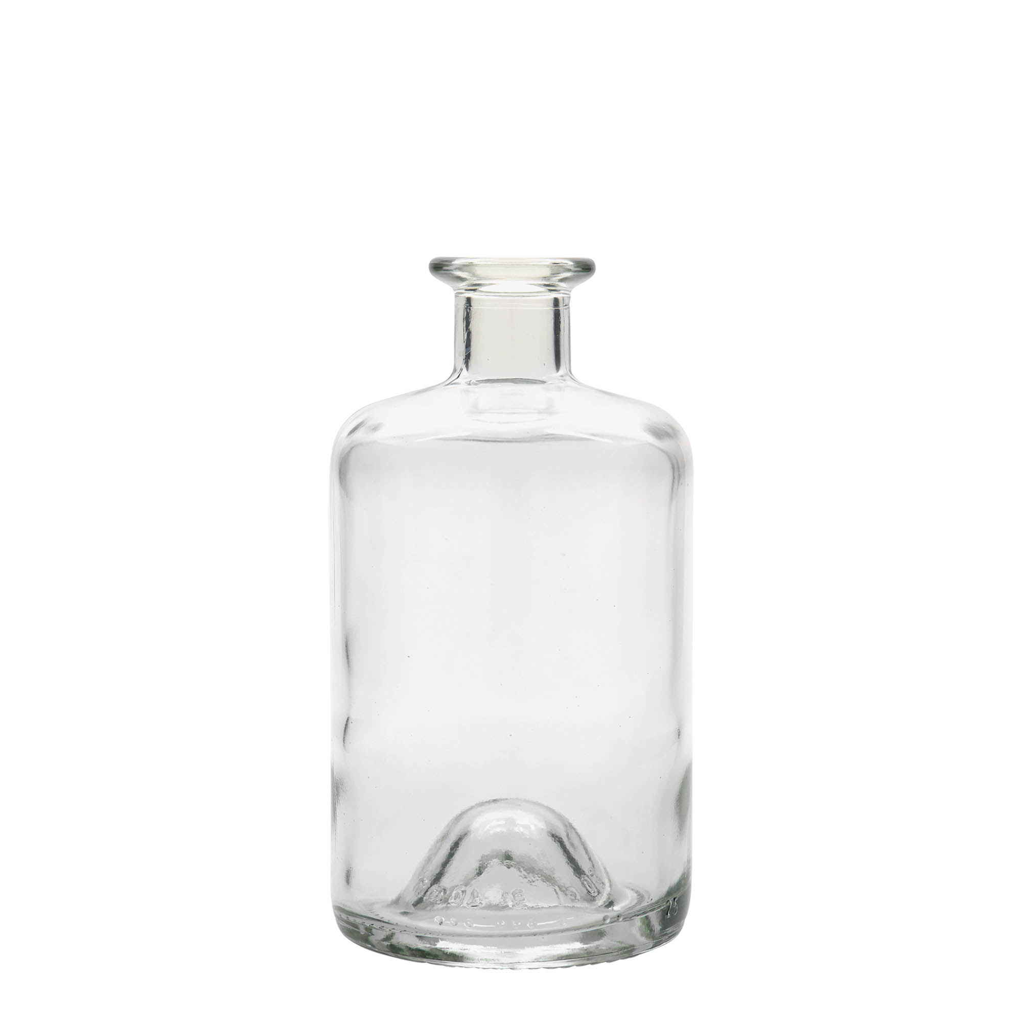 Γυάλινο μπουκάλι φαρμακείου 500 ml, στόμιο: φελλός Γυάλινο μπουκάλι φαρμακείου 500 ml, στόμιο: φελλός