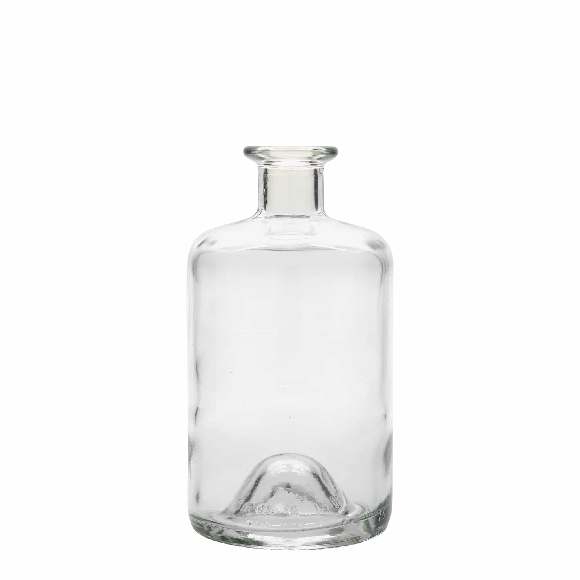 500 ml γυάλινο μπουκάλι φαρμακοποιού, στόμιο: φελλός