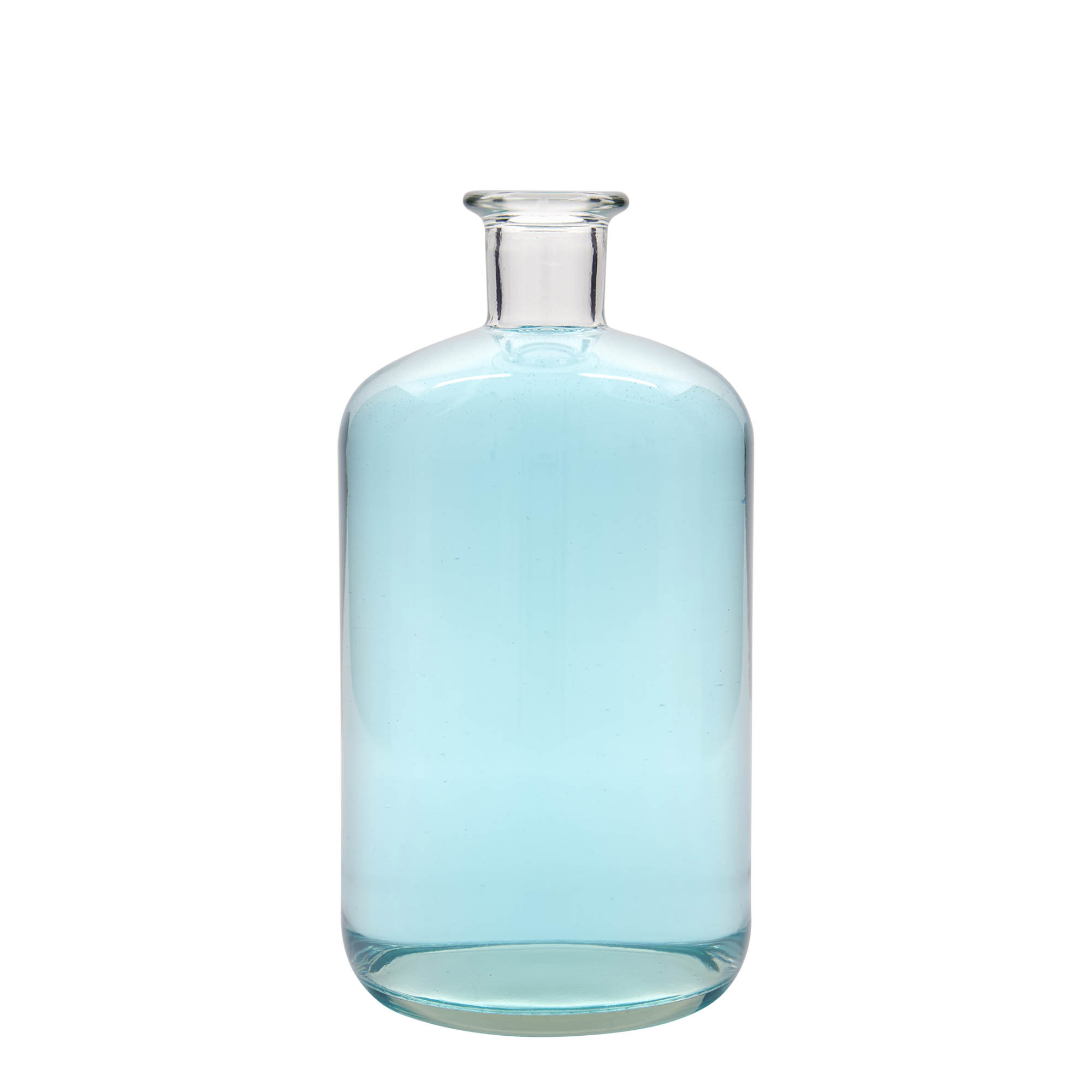 Γυάλινο μπουκάλι φαρμακείου 1.500 ml, στόμιο: φελλός