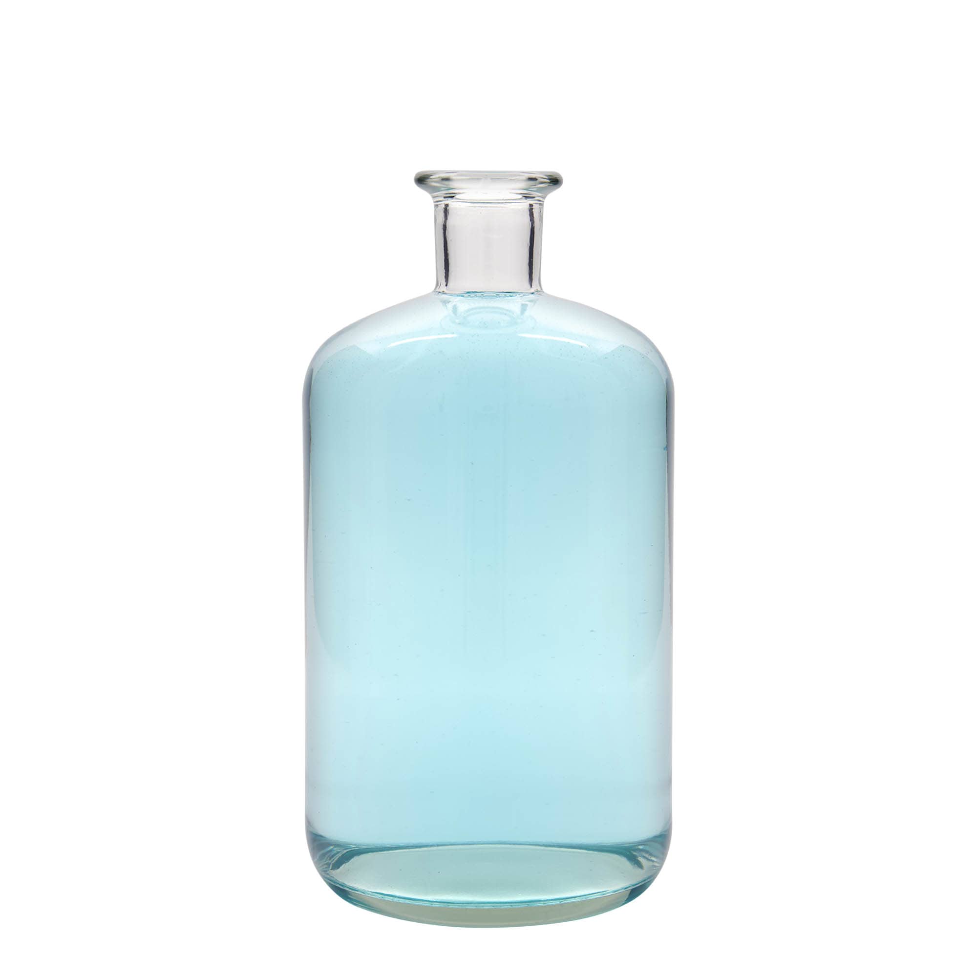Γυάλινο μπουκάλι φαρμακείου 1.500 ml, στόμιο: φελλός