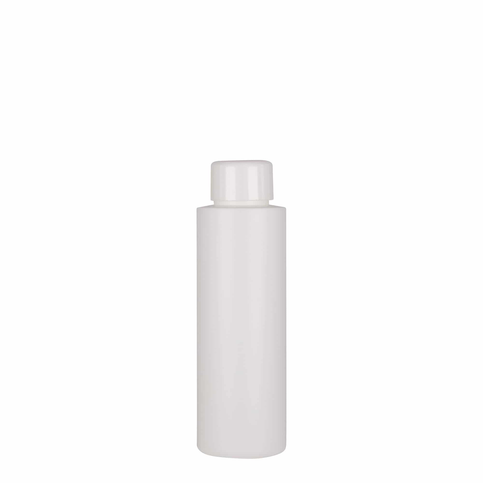100 ml πλαστικό μπουκάλι 'Pipe', HDPE, λευκό, στόμιο: 24/410