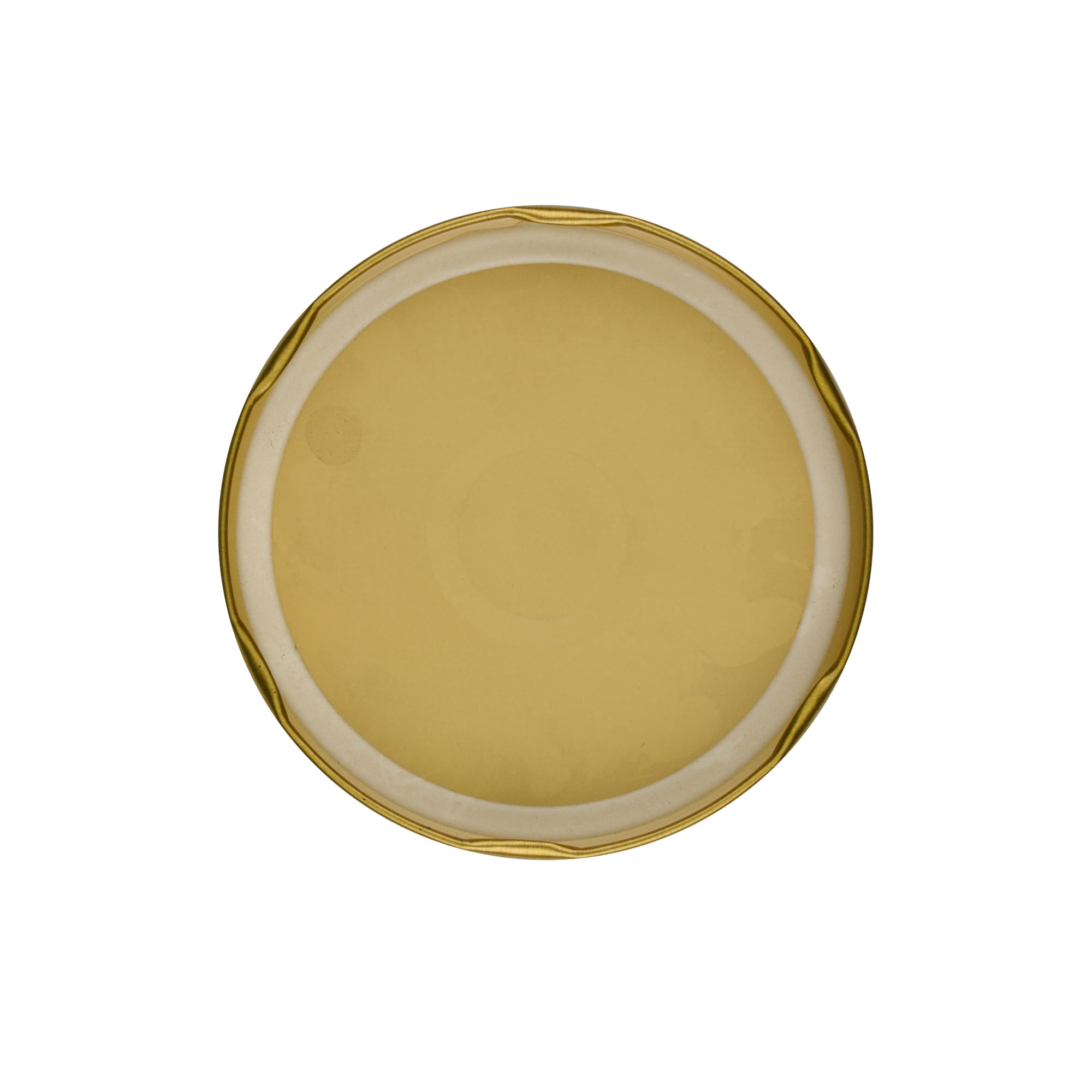 Twist-Off-Deckel, Weißblech, gold, für Mündung: TO 100 Twist-Off-Deckel, Weißblech, gold, für Mündung: TO 100