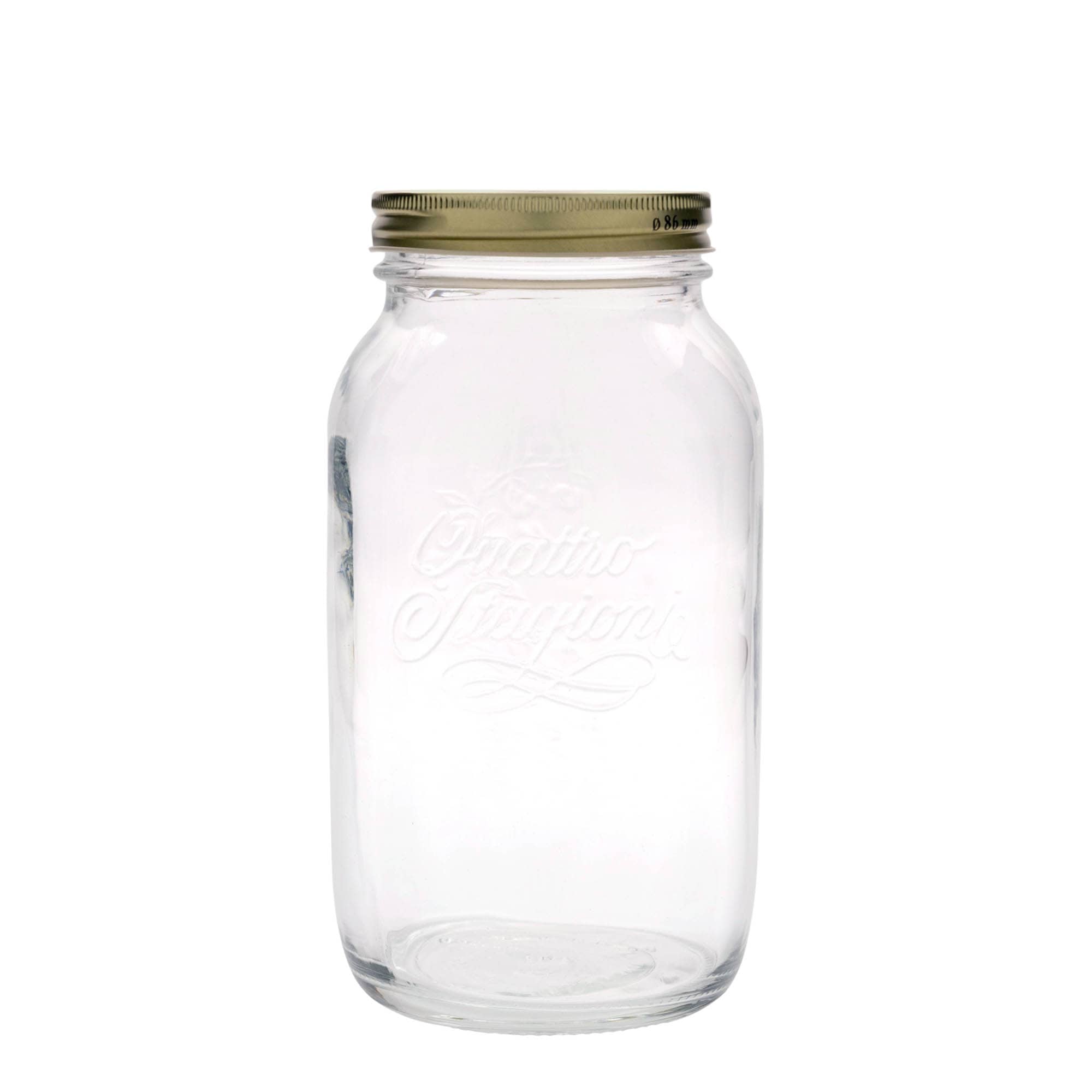 1.500 ml γυάλινο βάζο 'Quattro Stagioni', στόμιο: βιδωτό καπάκι