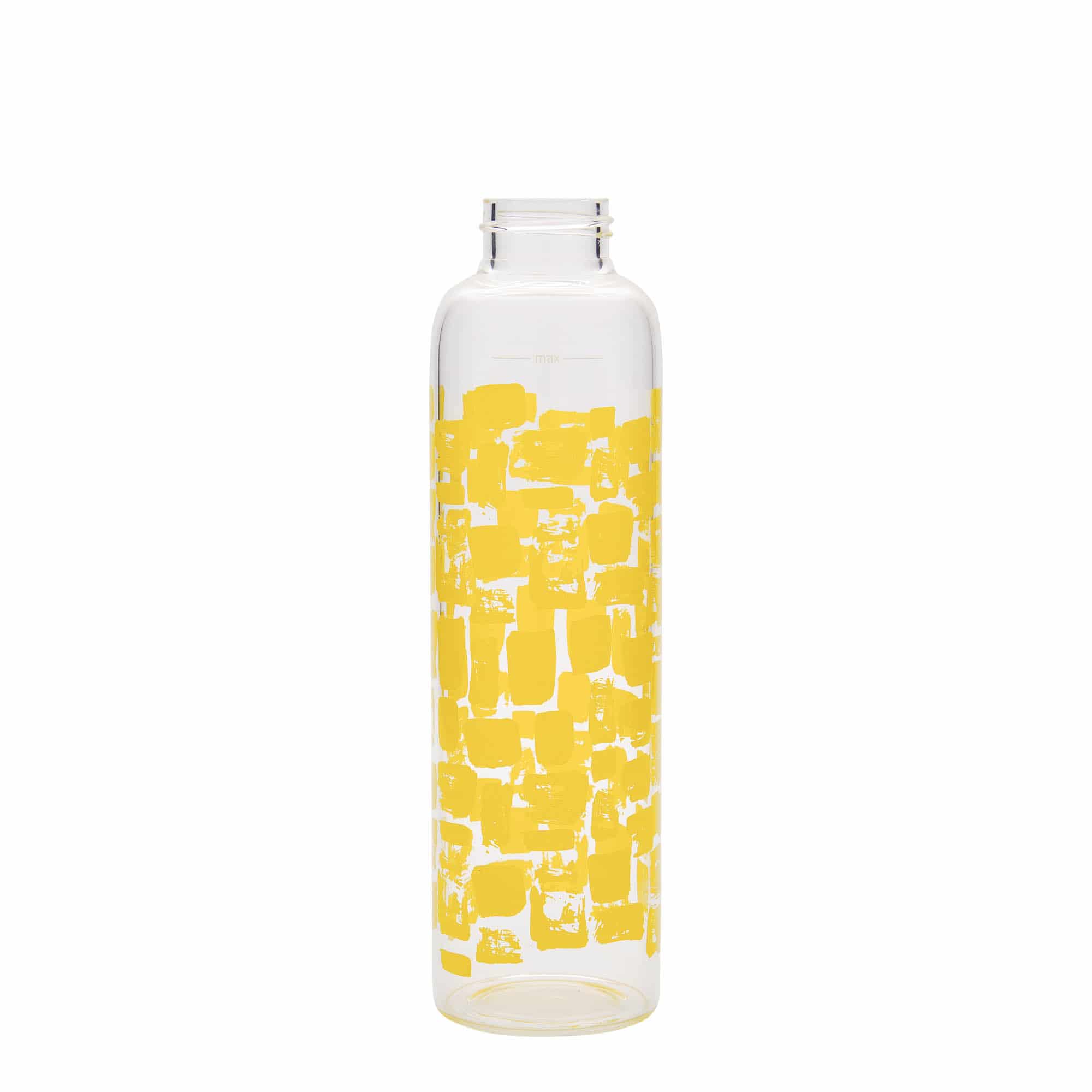 500 ml Παγούρι πόσης 'Περσέας - Κίτρινα Ορθογώνια', στόμιο: βιδωτό καπάκι