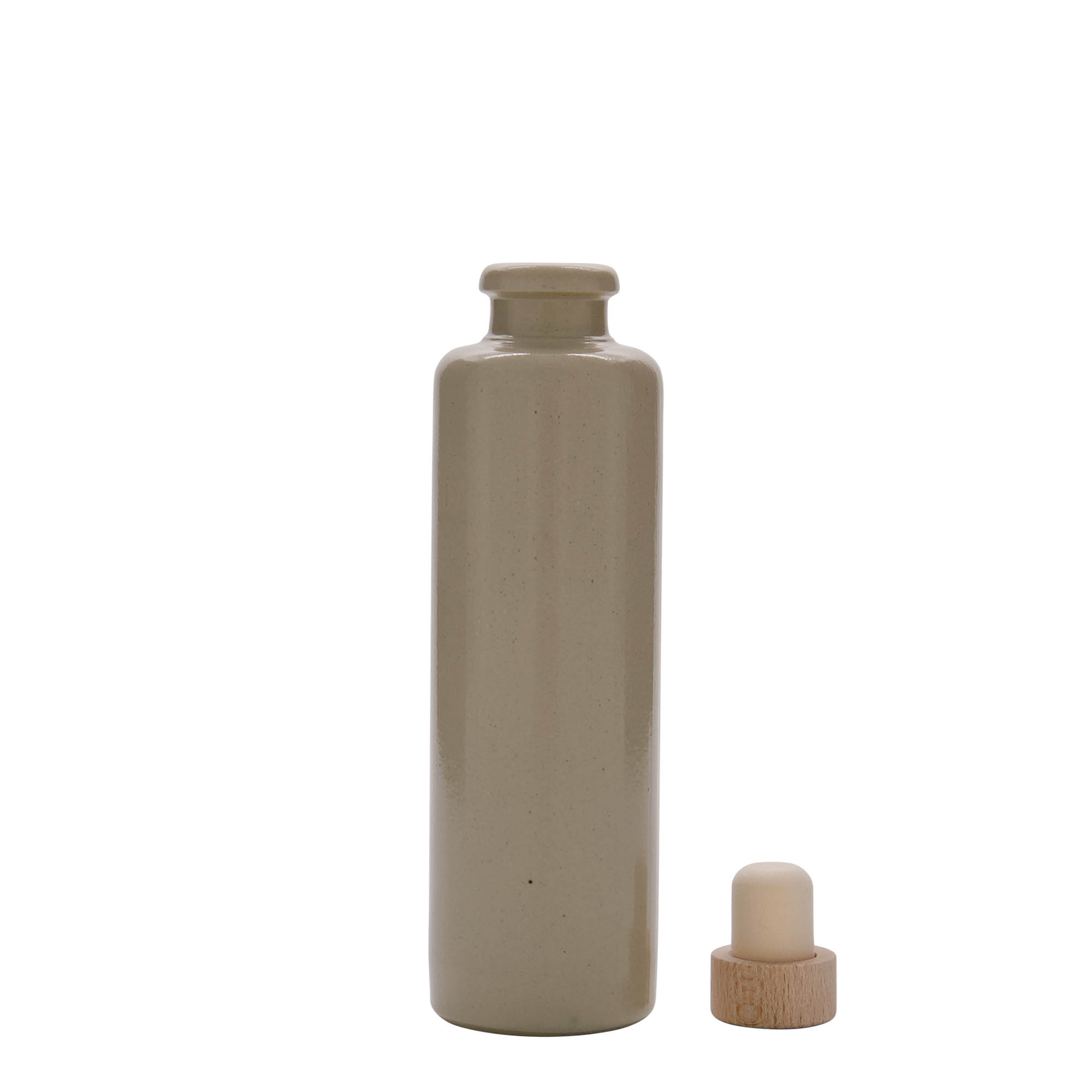 Κεραμικό μπουκάλι 200 ml, κεραμικό, μπεζ, στόμιο: φελλός
