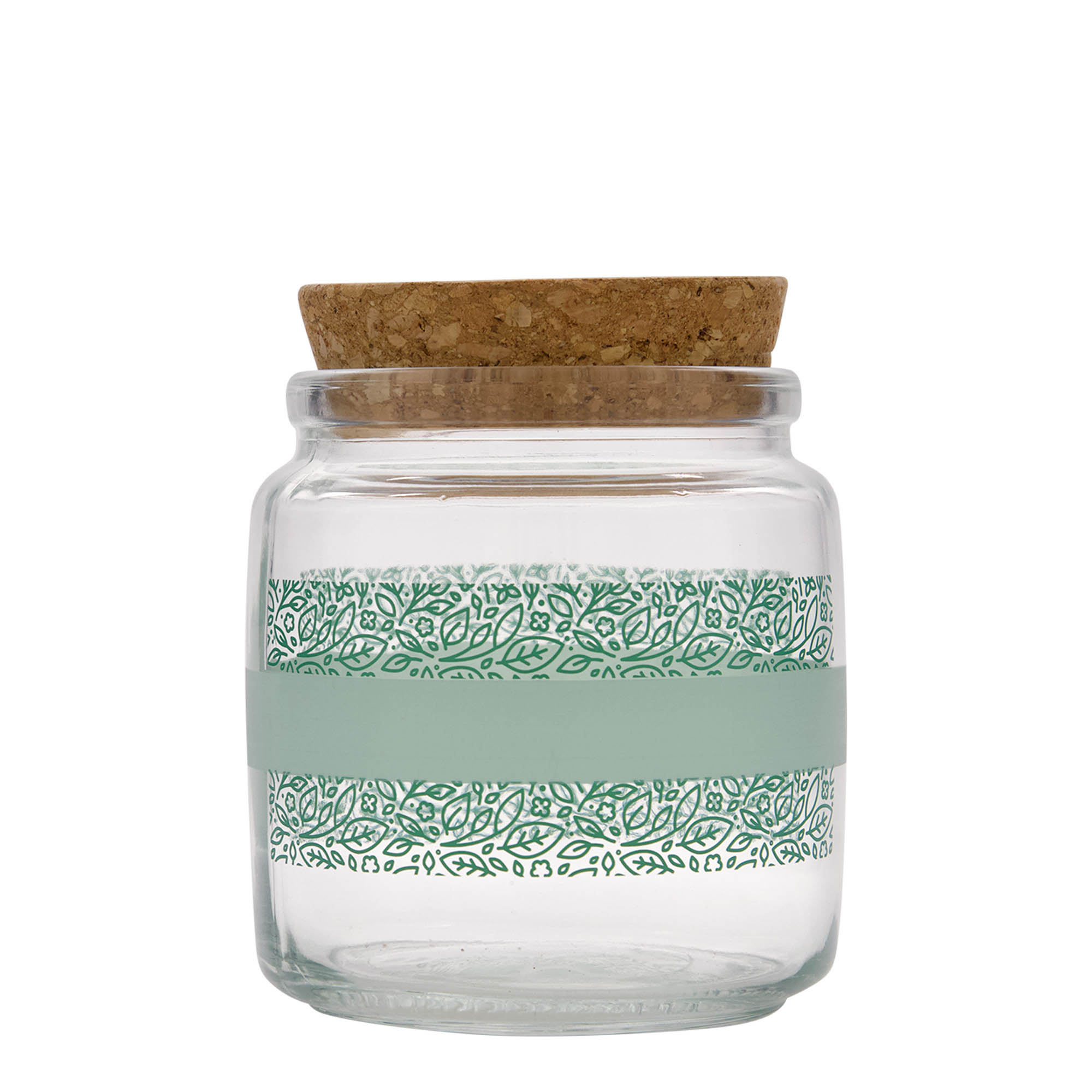 Βάζο με πώμα από φελλό 'Giara' 750 ml, σχέδιο: Naturalmente verde, στόμιο: φελλός