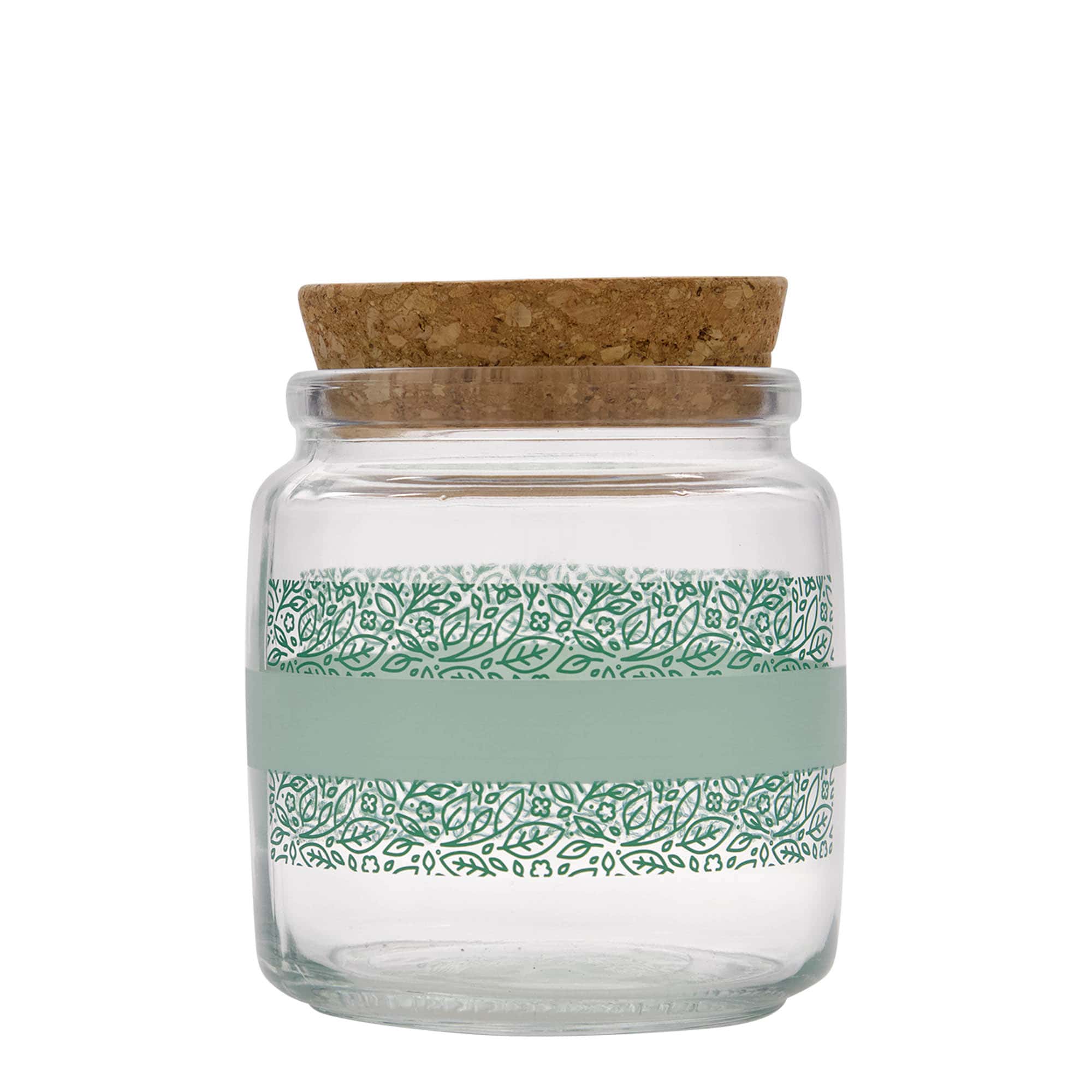 Βάζο με πώμα από φελλό 'Giara' 750 ml, σχέδιο: Naturalmente verde, στόμιο: φελλός
