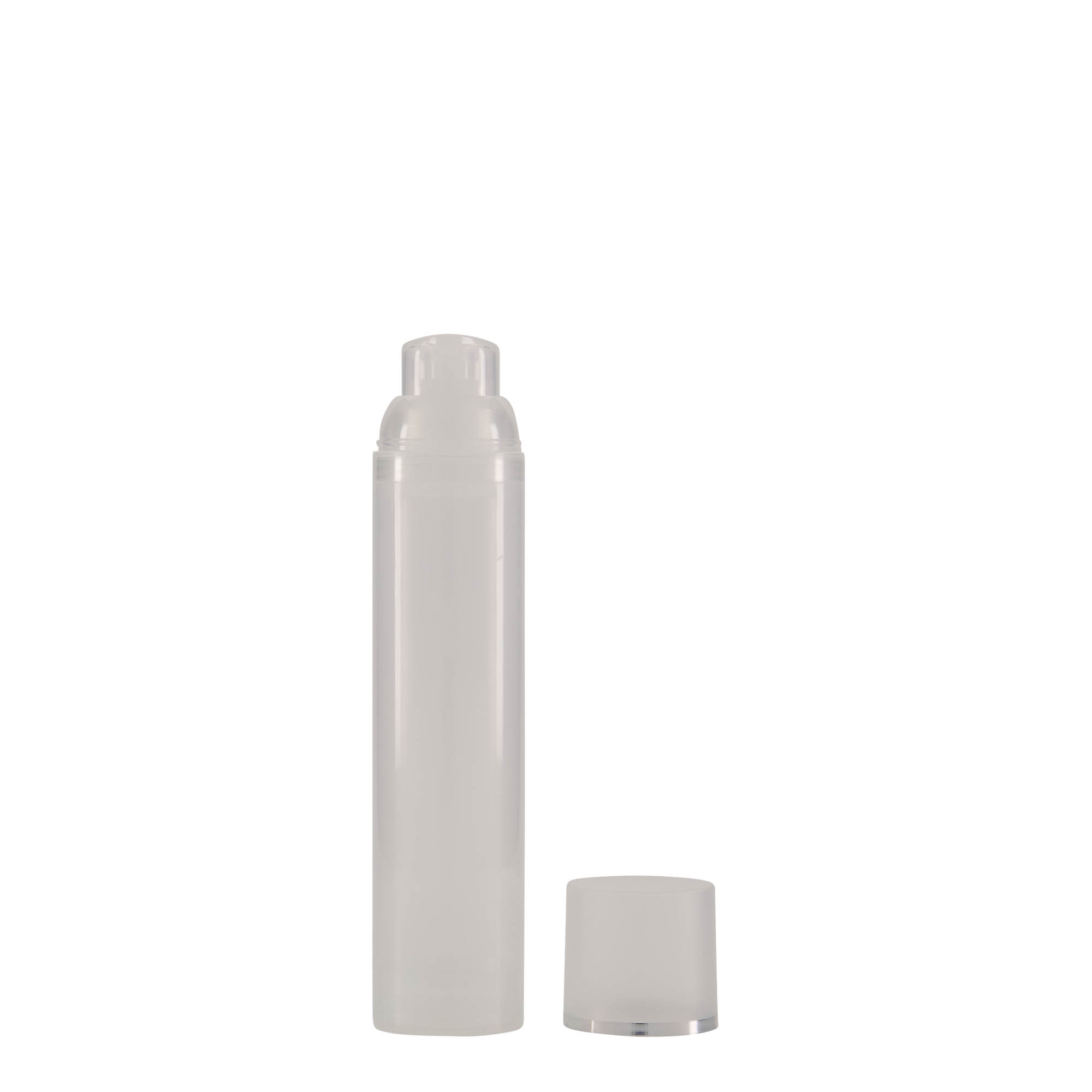 Airless Dispenser 'Mezzo' 100 ml, πλαστικό PP, φυσικό χρώμα