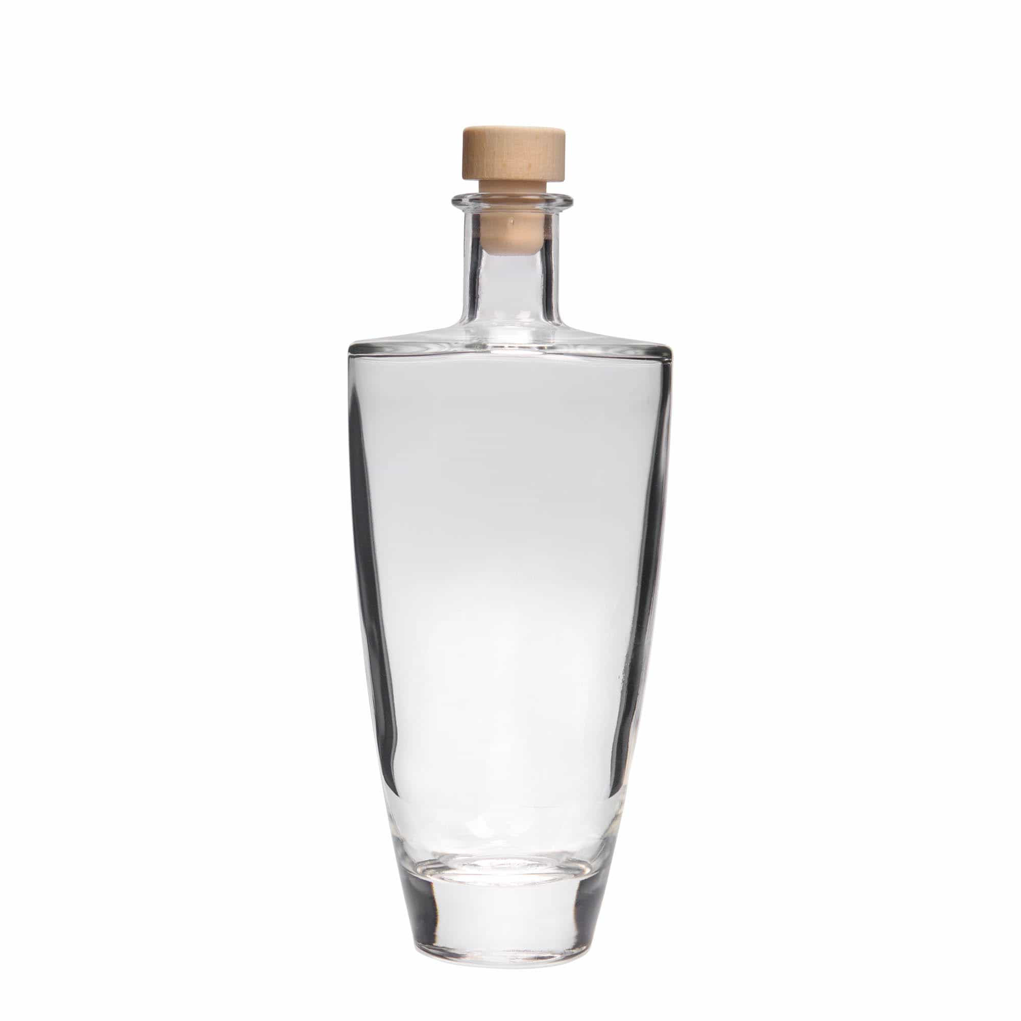 Γυάλινο μπουκάλι 'Vanessa' 500 ml, οβάλ, στόμιο: φελλός