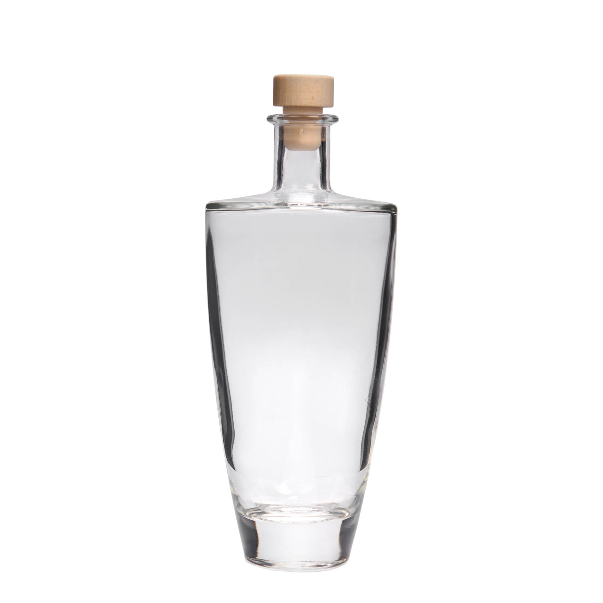 Γυάλινο μπουκάλι 'Vanessa' 500 ml, οβάλ, στόμιο: φελλός