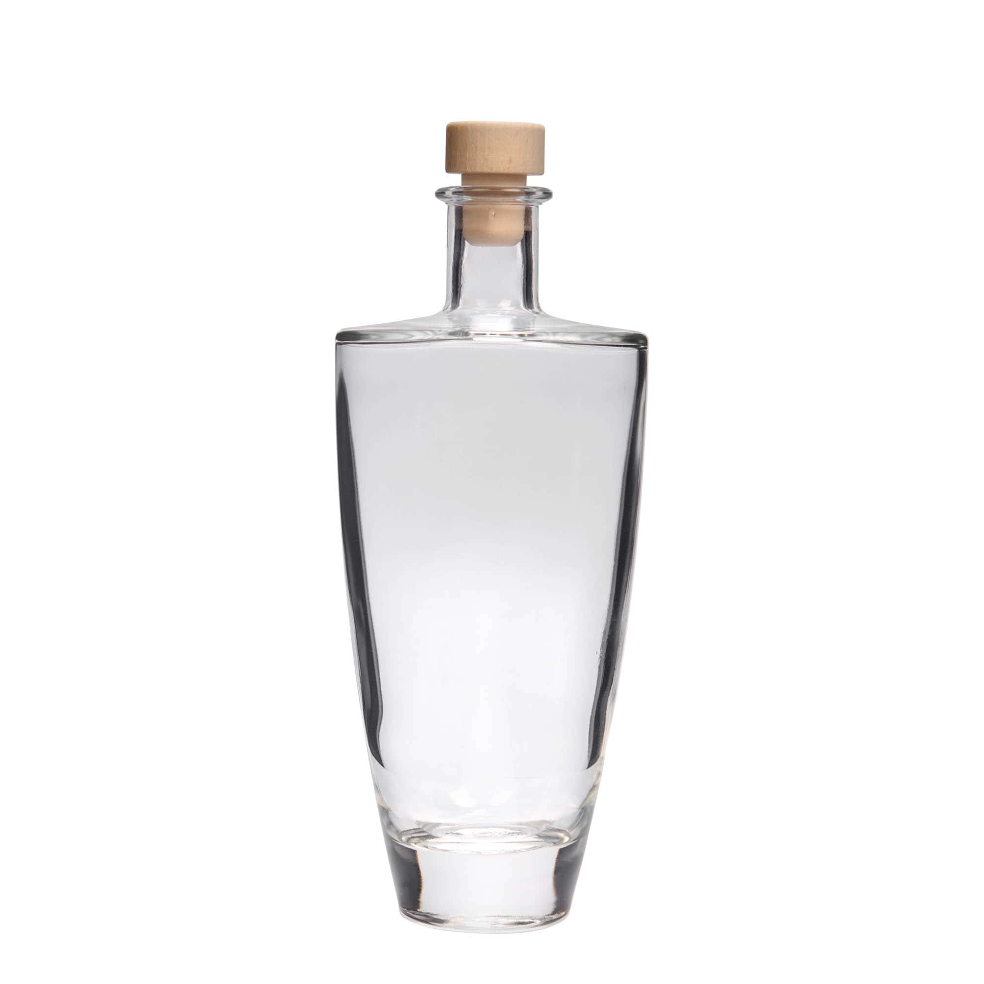 500 ml γυάλινο μπουκάλι 'Vanessa', οβάλ, στόμιο: φελλός