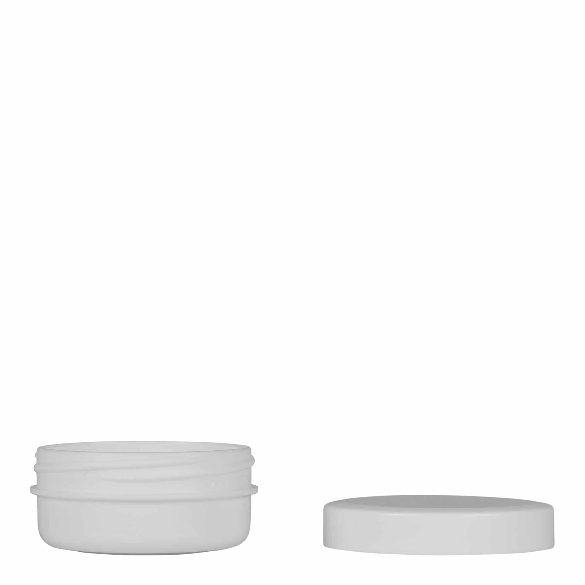 Πλαστικό βάζο 'White Line' 12 ml, PP, λευκό, στόμιο: βιδωτό πώμα