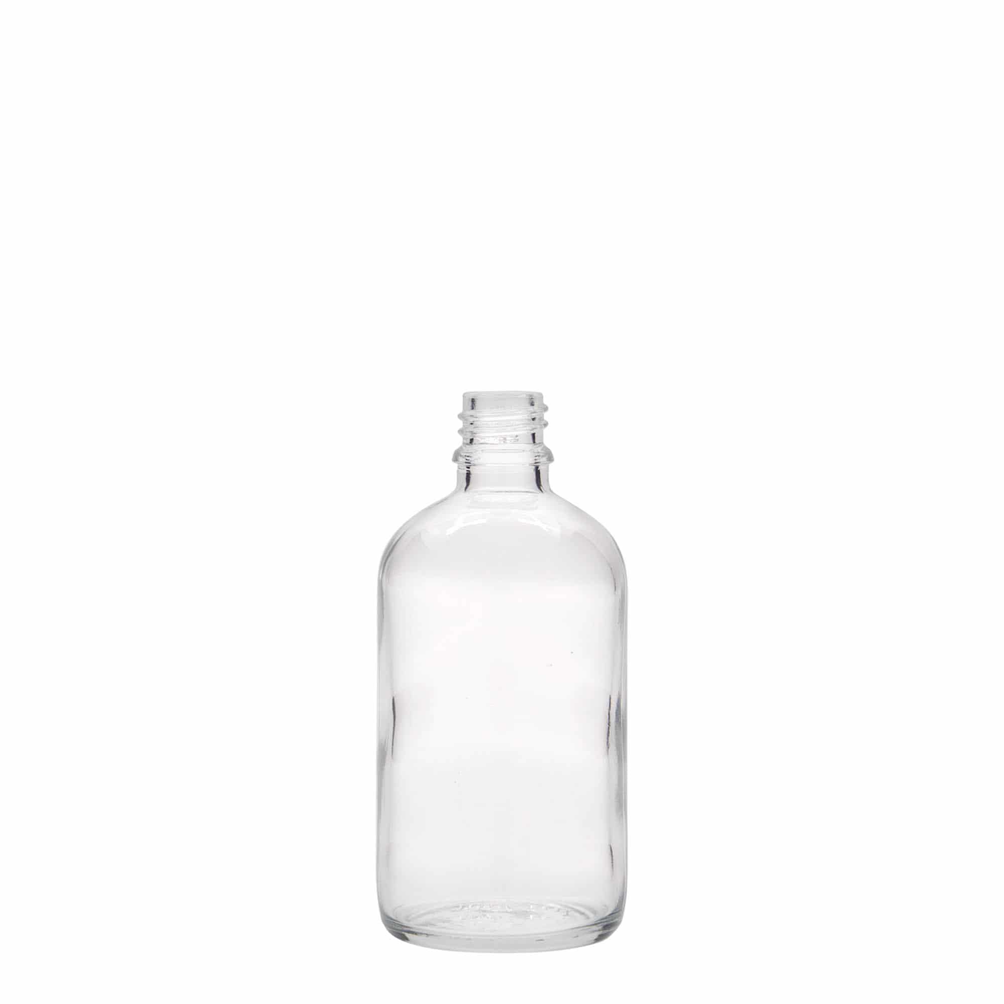 Μπουκάλι φαρμάκου 100 ml, γυάλινο, στόμιο: DIN 18 Μπουκάλι φαρμάκου 100 ml, γυάλινο, στόμιο: DIN 18