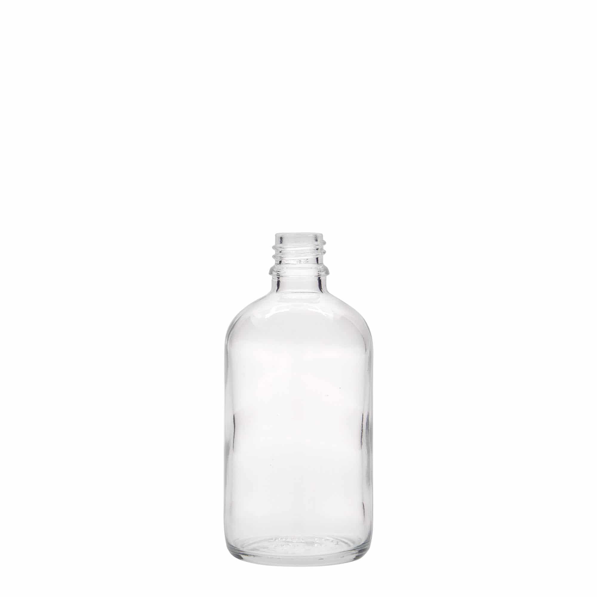 100 ml φιαλίδιο φαρμάκου, γυάλινο, στόμιο: DIN 18
