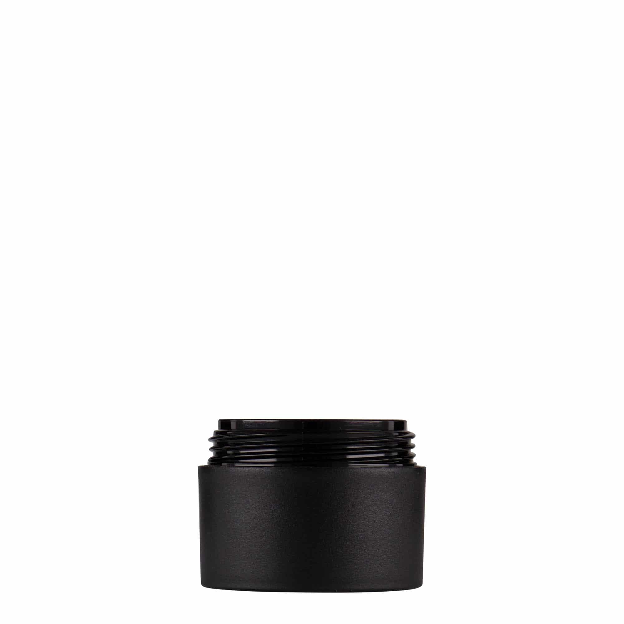Πλαστικό βάζο 'Antonella' 15 ml, PP, μαύρο, στόμιο: βιδωτό πώμα Πλαστικό βάζο 'Antonella' 15 ml, PP, μαύρο, στόμιο: βιδωτό πώμα
