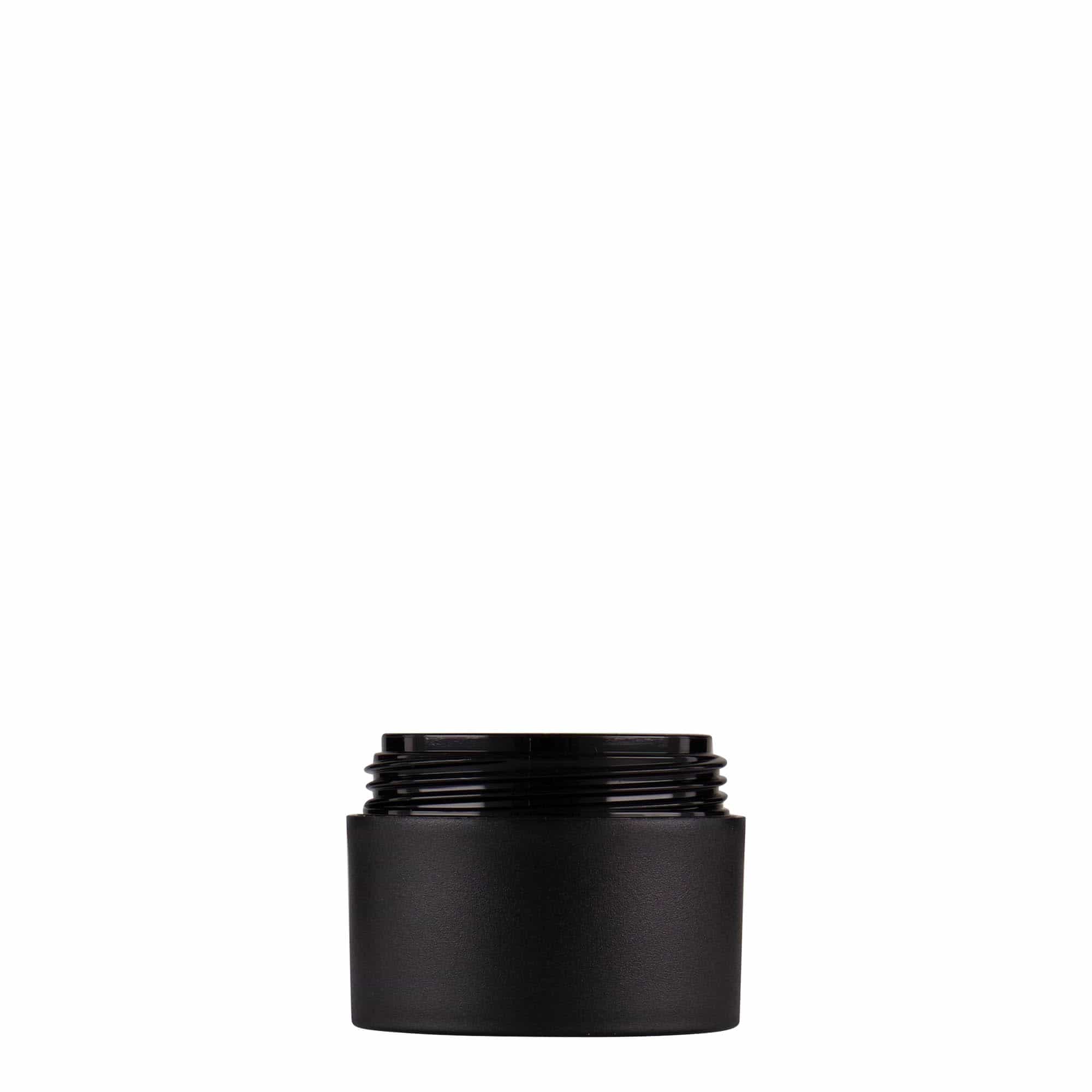 Πλαστικό βάζο 'Antonella' 15 ml, PP, μαύρο, στόμιο: βιδωτό πώμα