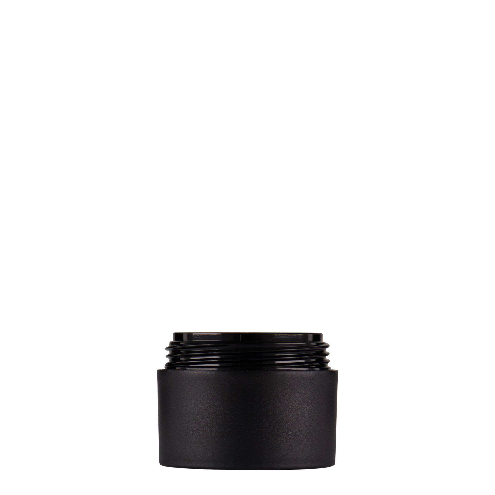 15 ml πλαστικό δοχείο 'Antonella', PP, μαύρο, στόμιο: βιδωτό καπάκι