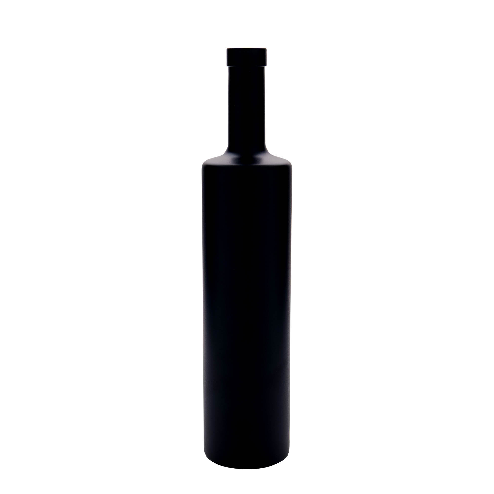 Γυάλινο μπουκάλι 'Centurio' 700 ml, μαύρο, στόμιο: φελλός