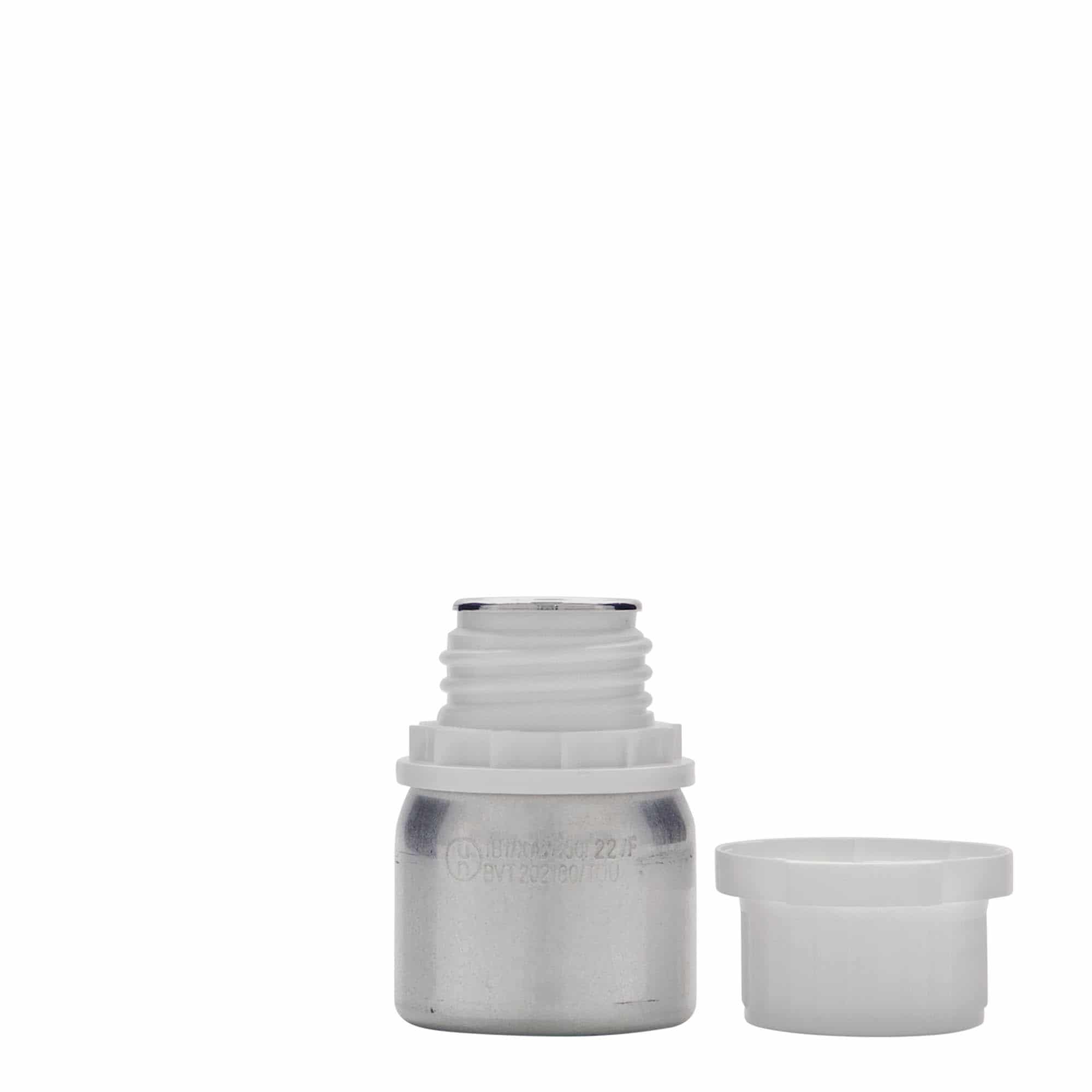 Μπουκάλι αλουμινίου 50 ml, μεταλλικό, ασημί, στόμιο: DIN 32 Μπουκάλι αλουμινίου 50 ml, μεταλλικό, ασημί, στόμιο: DIN 32