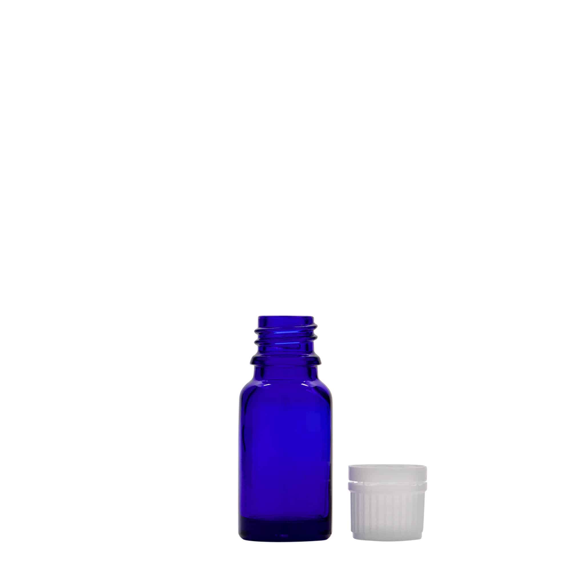 Μπουκάλι φαρμάκου 10 ml, γυάλινο, μπλε ρουά, στόμιο: DIN 18