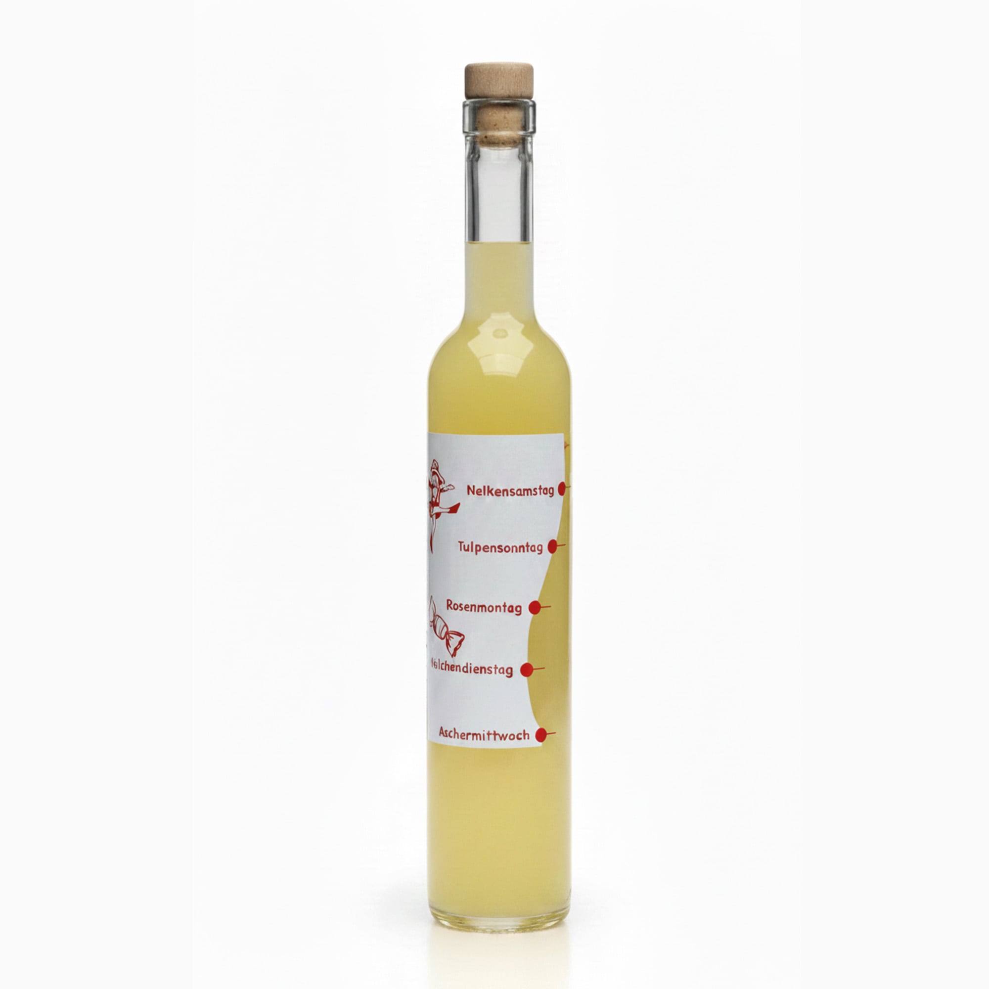 500 ml γυάλινο μπουκάλι Maximo με εκτύπωση 'Καρναβάλι', στόμιο: φελλός