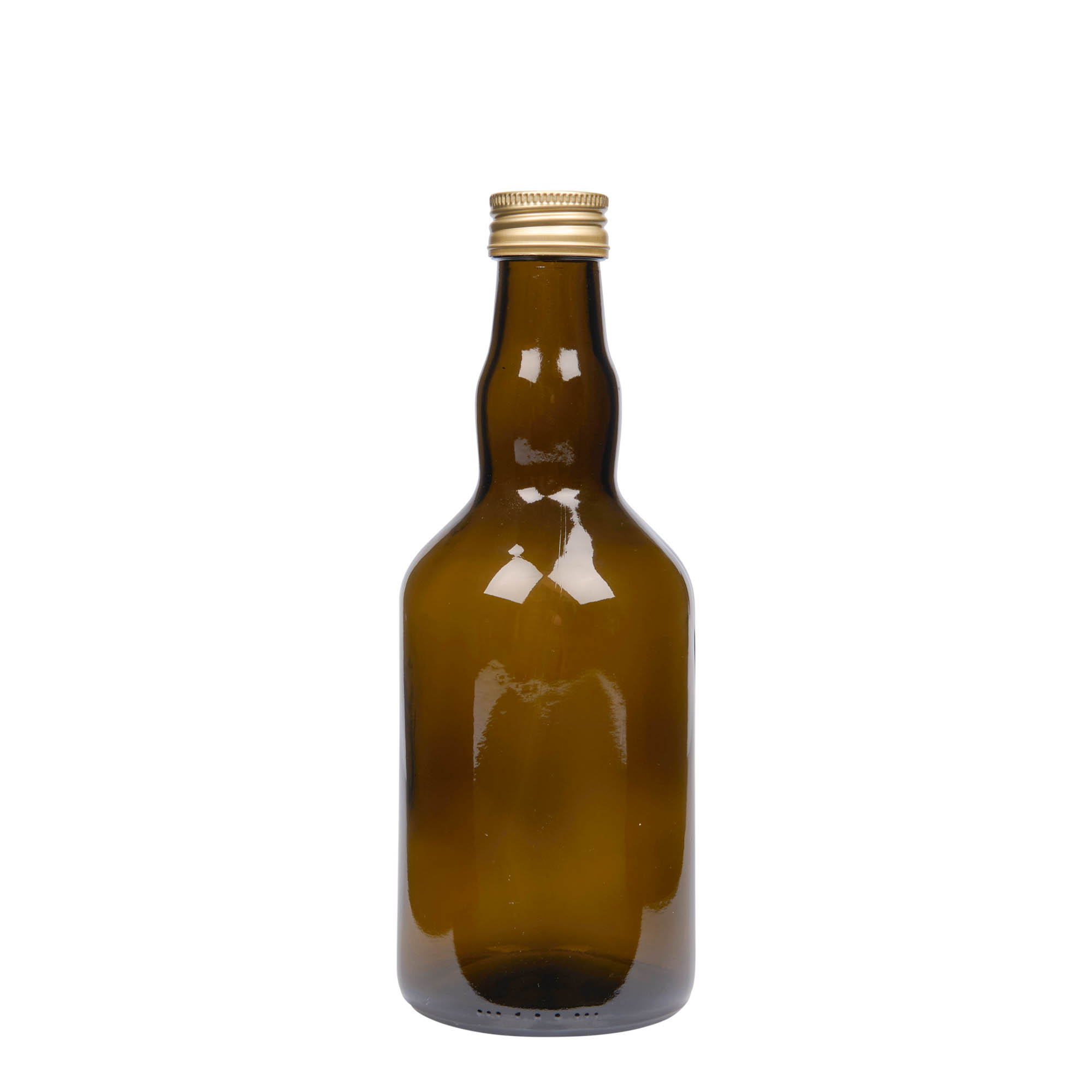 Γυάλινο μπουκάλι 'Olona' 500 ml, πράσινο αντικέ, στόμιο: PP 31,5