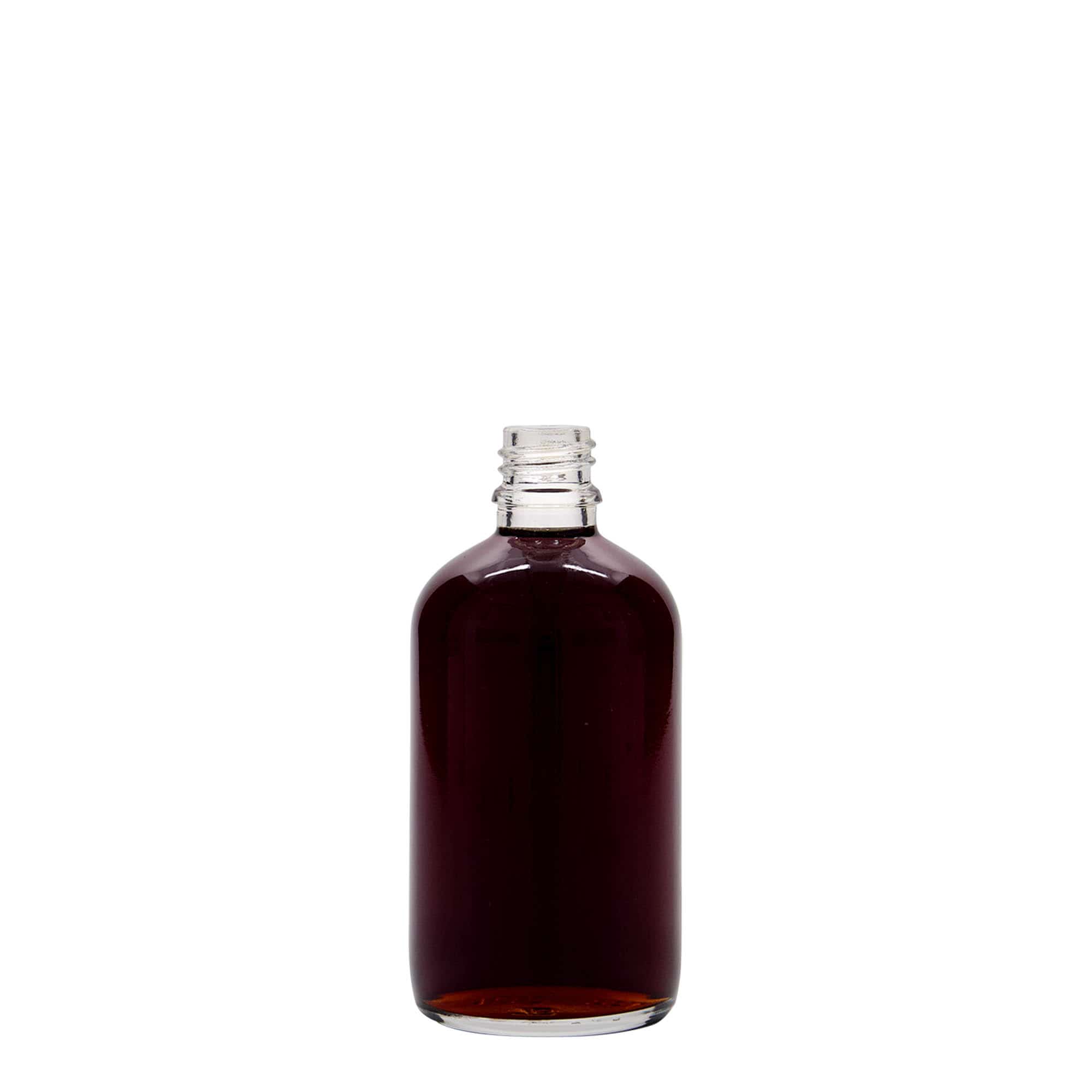 100 ml φιαλίδιο φαρμάκου, γυάλινο, στόμιο: DIN 18