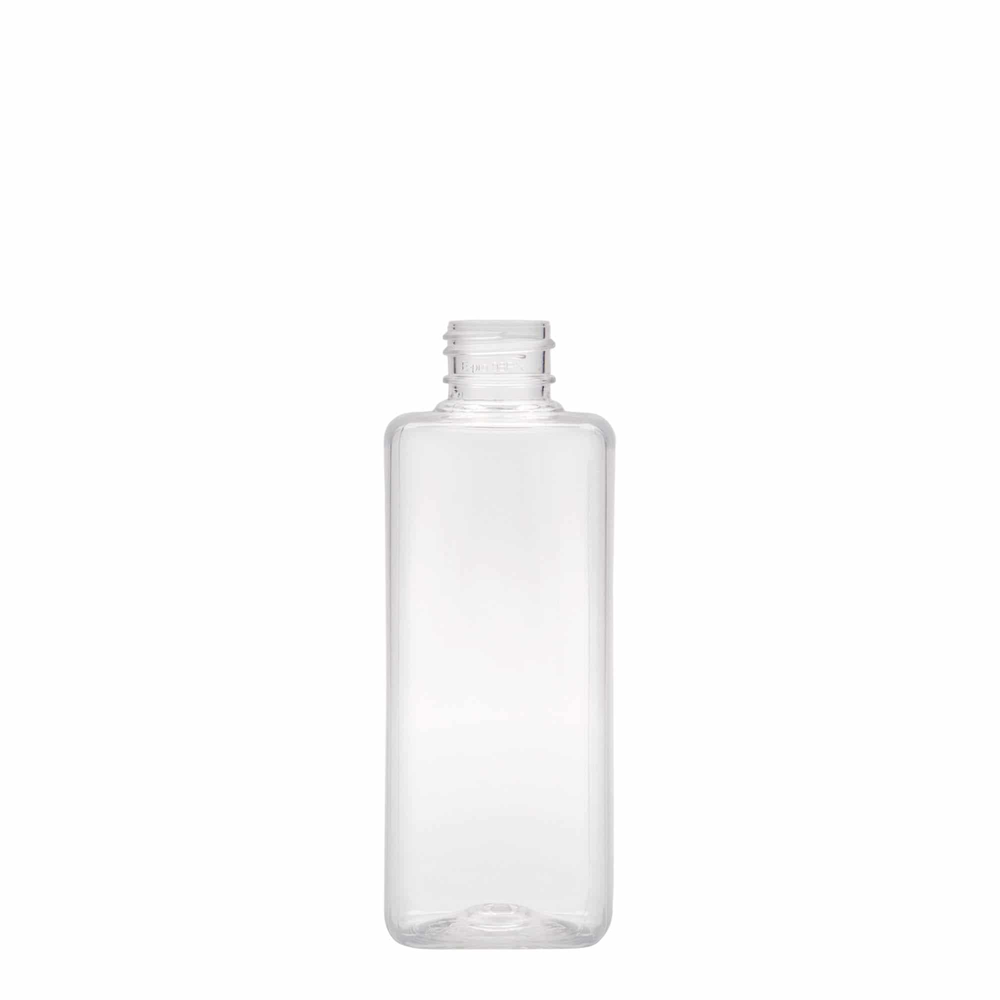 Μπουκάλι PET 'Karl' 200 ml, τετράγωνο, πλαστικό, στόμιο: GPI 24/410