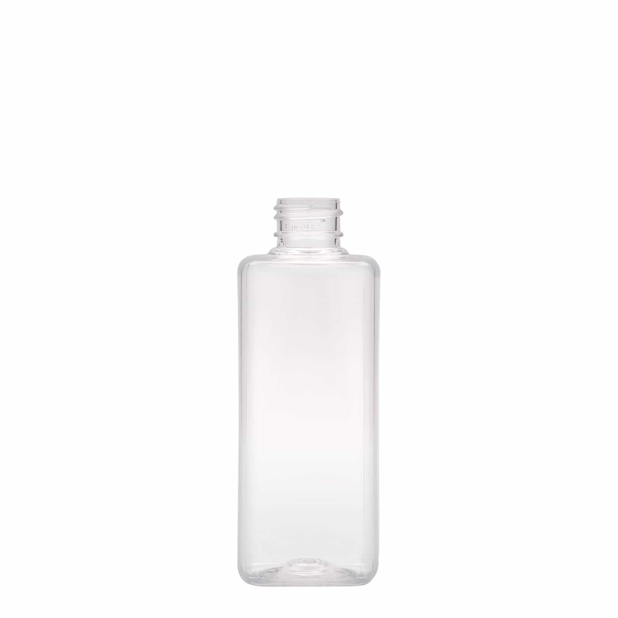 Μπουκάλι PET 'Karl' 200 ml, τετράγωνο, πλαστικό, στόμιο: GPI 24/410