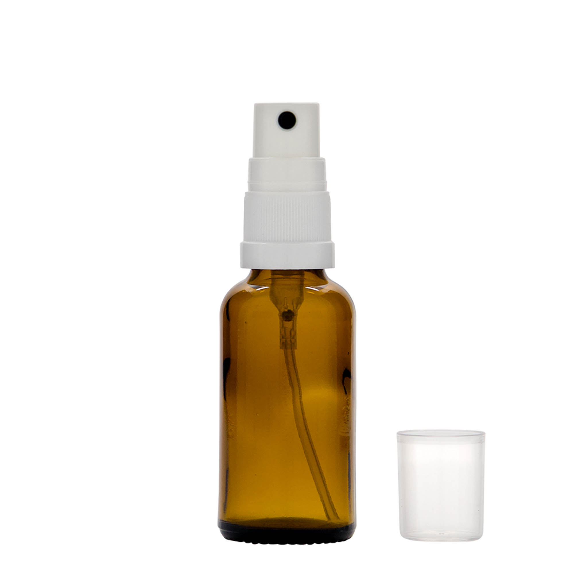Μπουκάλι ψεκασμού φαρμάκου 30 ml, γυάλινο, καφέ, στόμιο: DIN 18 Μπουκάλι ψεκασμού φαρμάκου 30 ml, γυάλινο, καφέ, στόμιο: DIN 18
