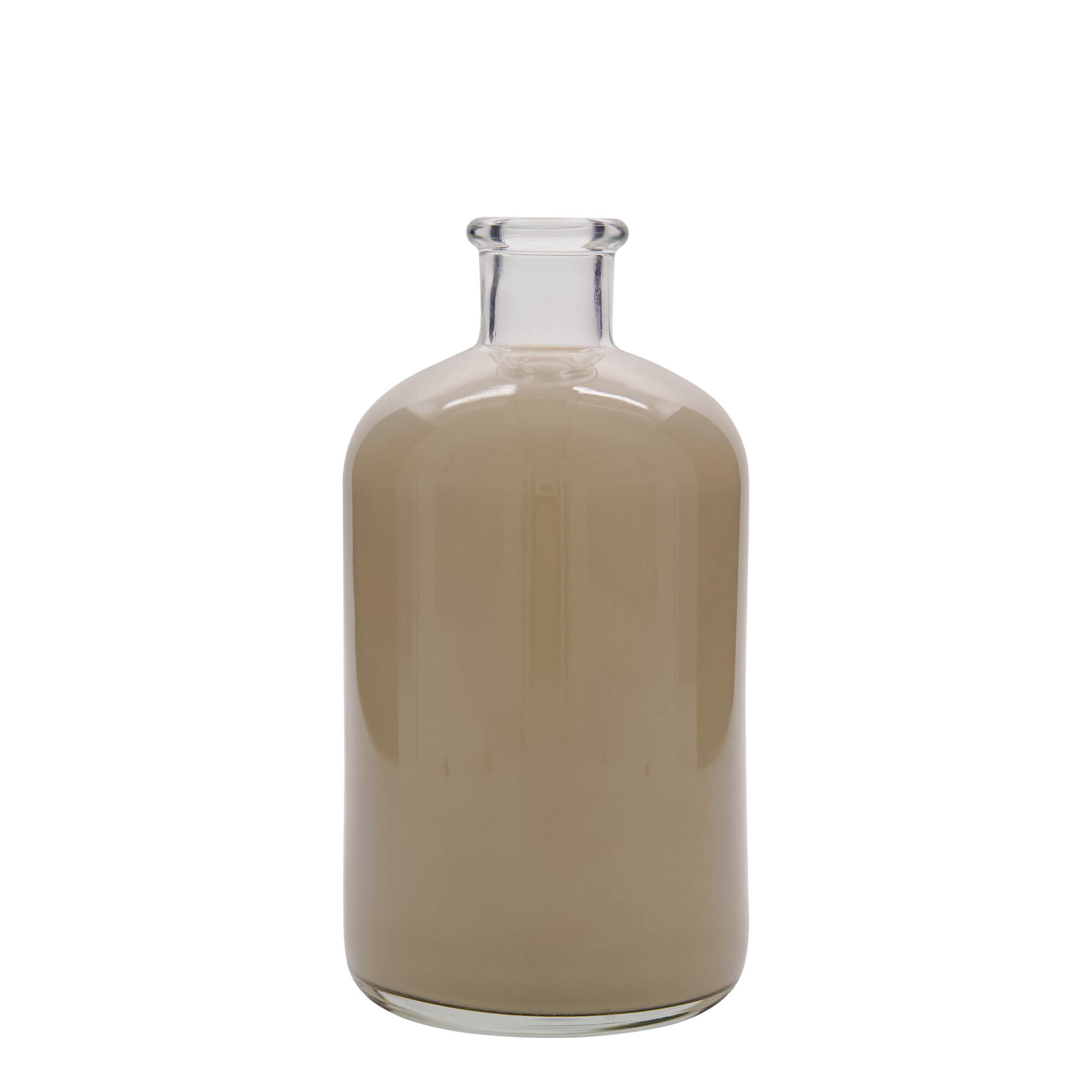 Γυάλινο μπουκάλι φαρμακείου 1.000 ml, στόμιο: φελλός
