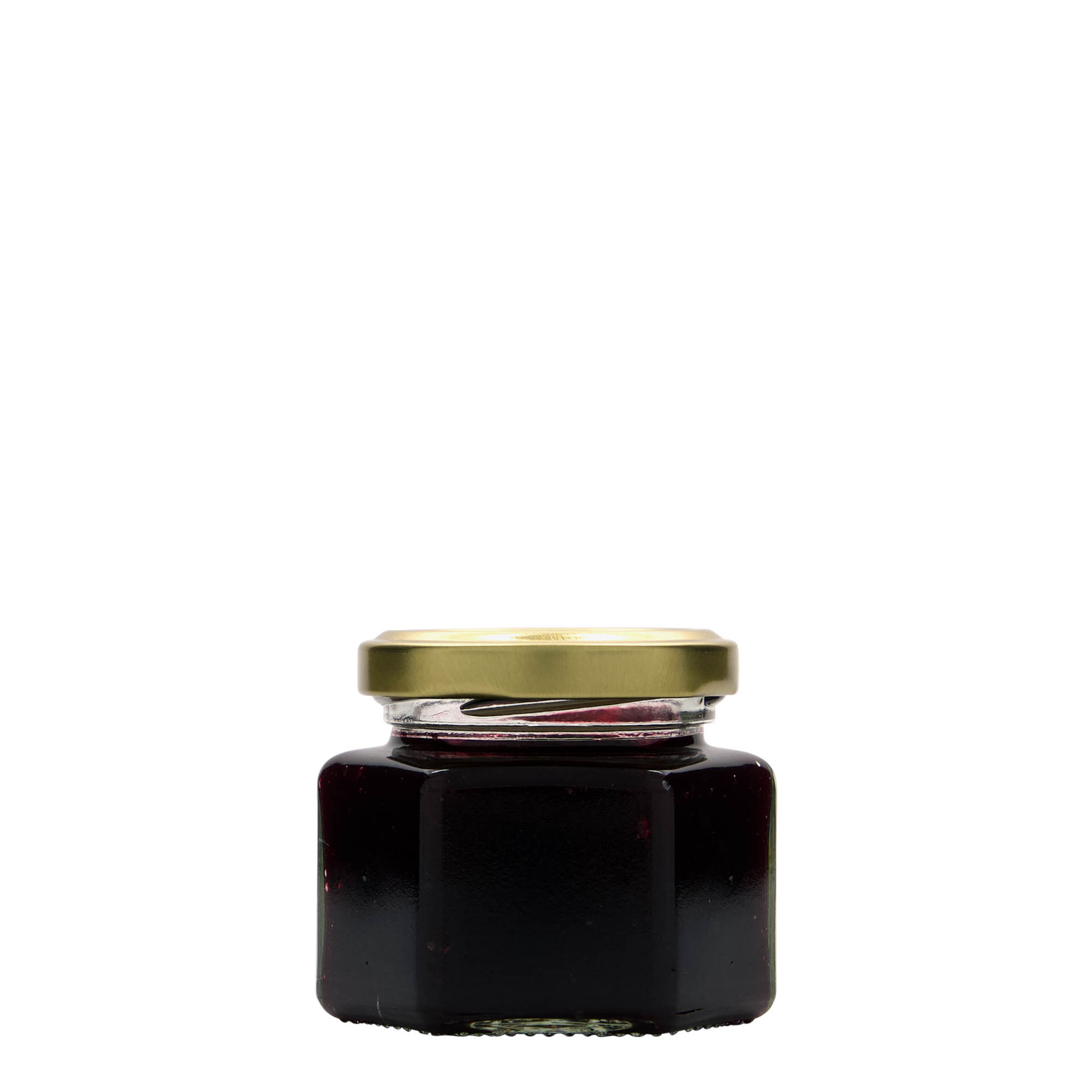 Εξάγωνο βάζο 106 ml, στόμιο: twist-off (TO 53) Εξάγωνο βάζο 106 ml, στόμιο: twist-off (TO 53)