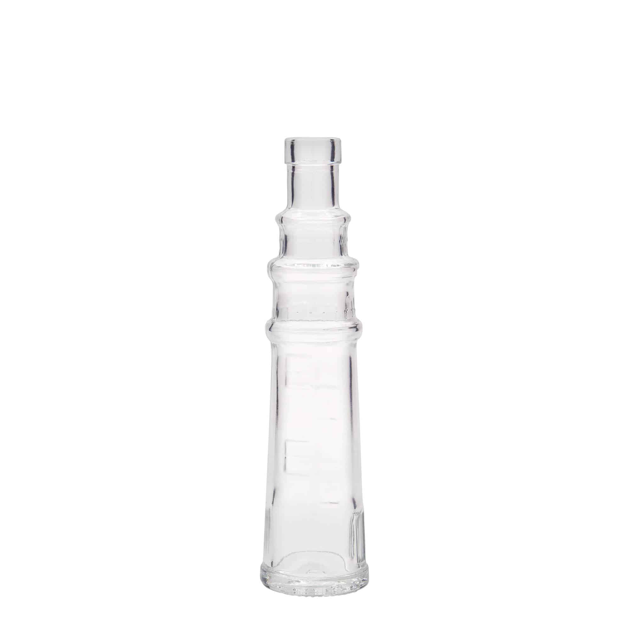 Γυάλινο μπουκάλι φαρμακείου 'Φάρος' 100 ml, στόμιο: φελλός