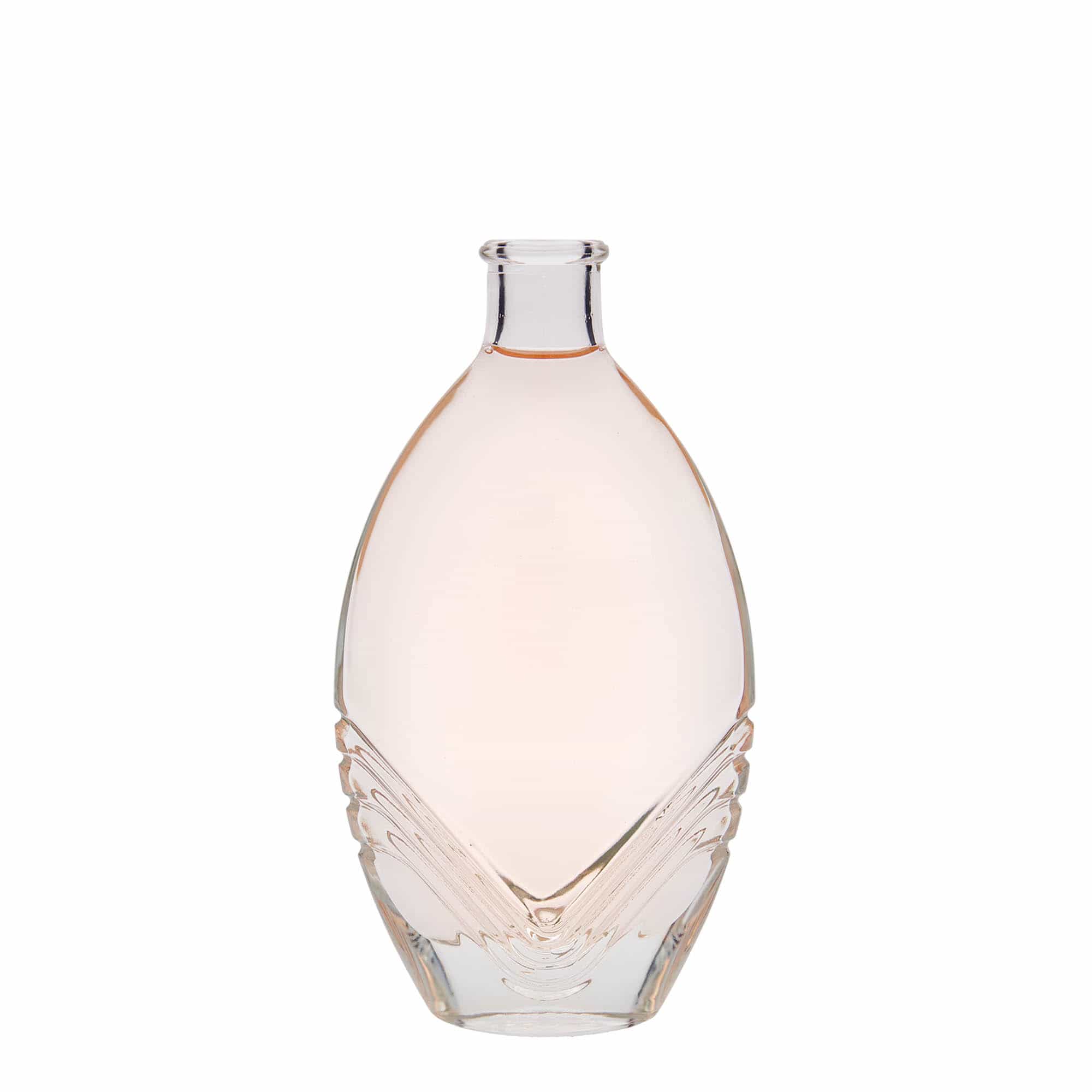 Γυάλινο μπουκάλι 'Florence' 200 ml, οβάλ, στόμιο: φελλός