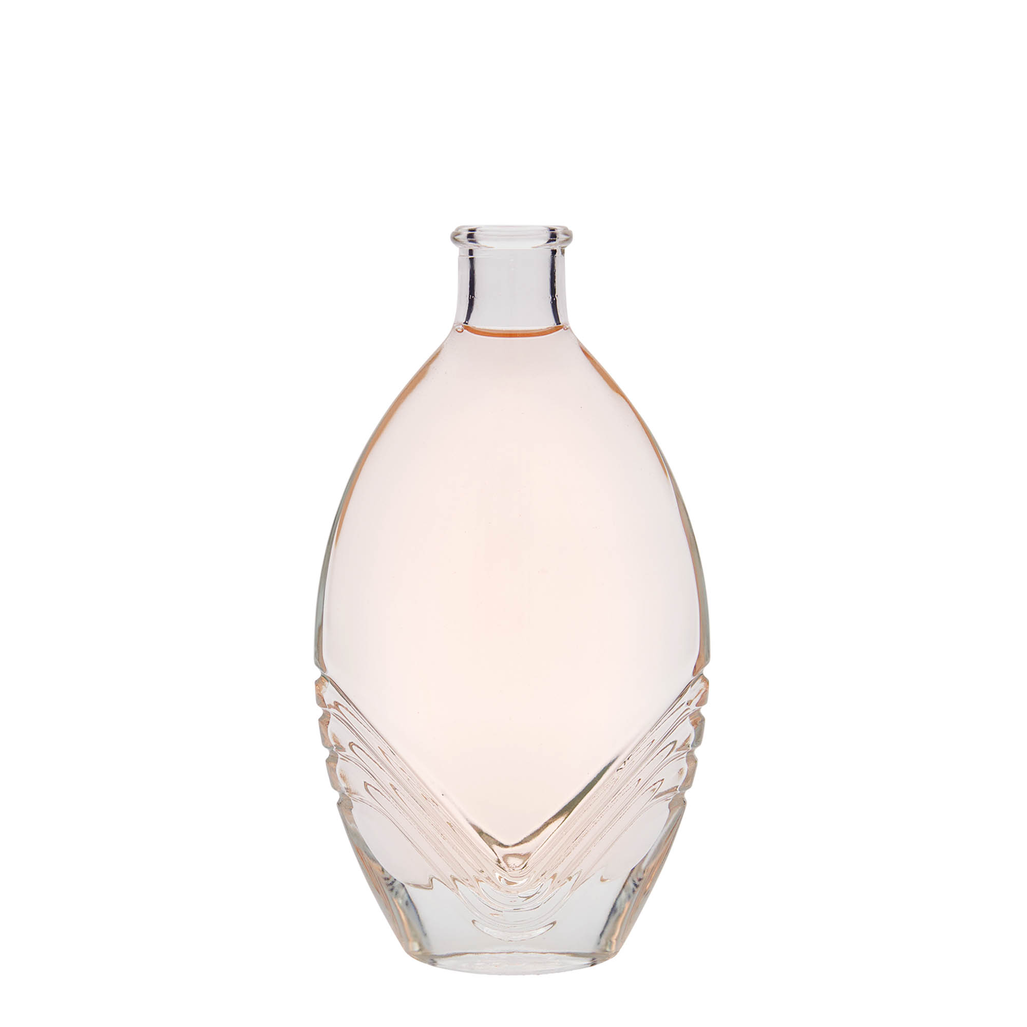 Γυάλινο μπουκάλι 'Florence' 200 ml, οβάλ, στόμιο: φελλός