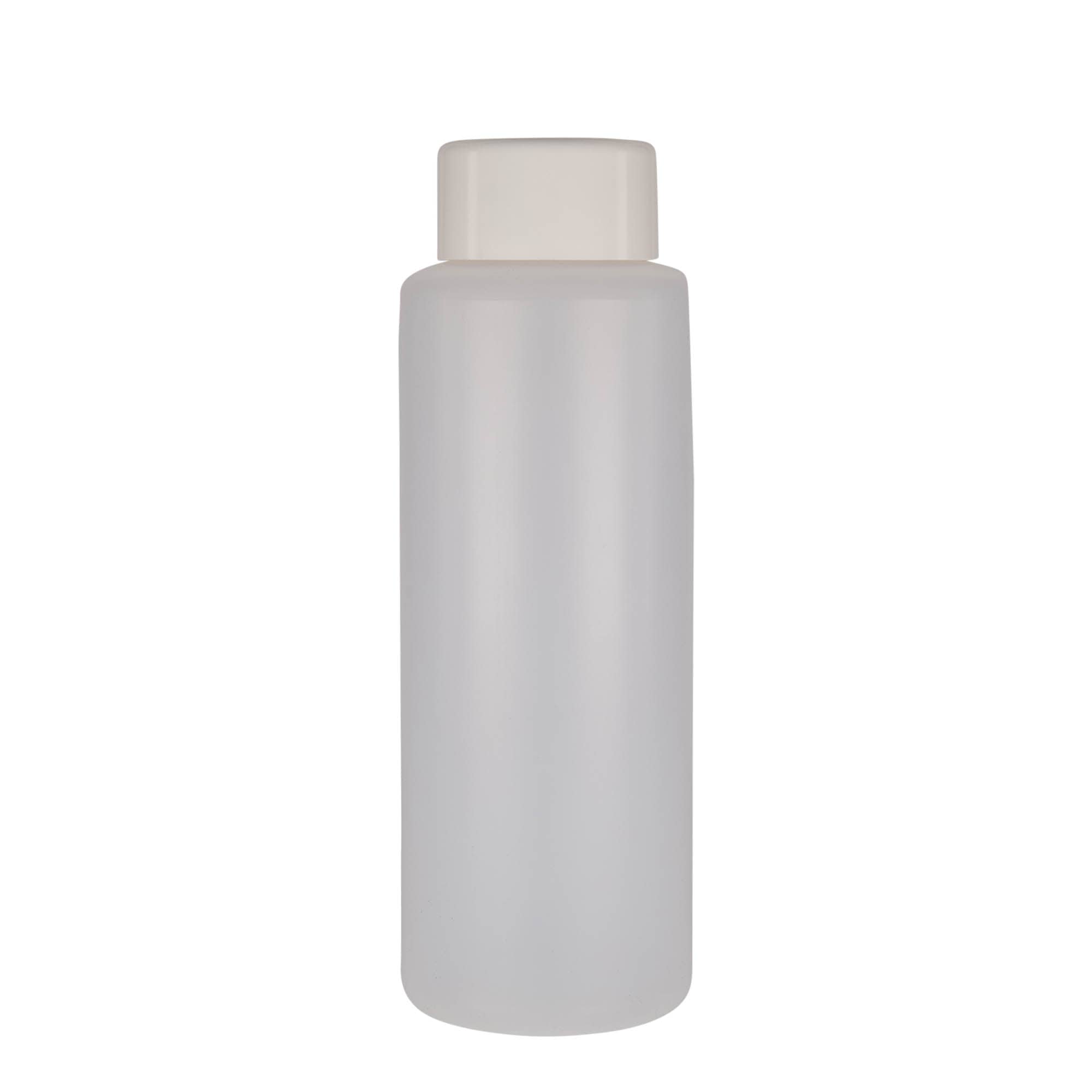 1.000 ml στρογγυλό μπουκάλι, πλαστικό PE, φυσικό, στόμιο: βιδωτό καπάκι
