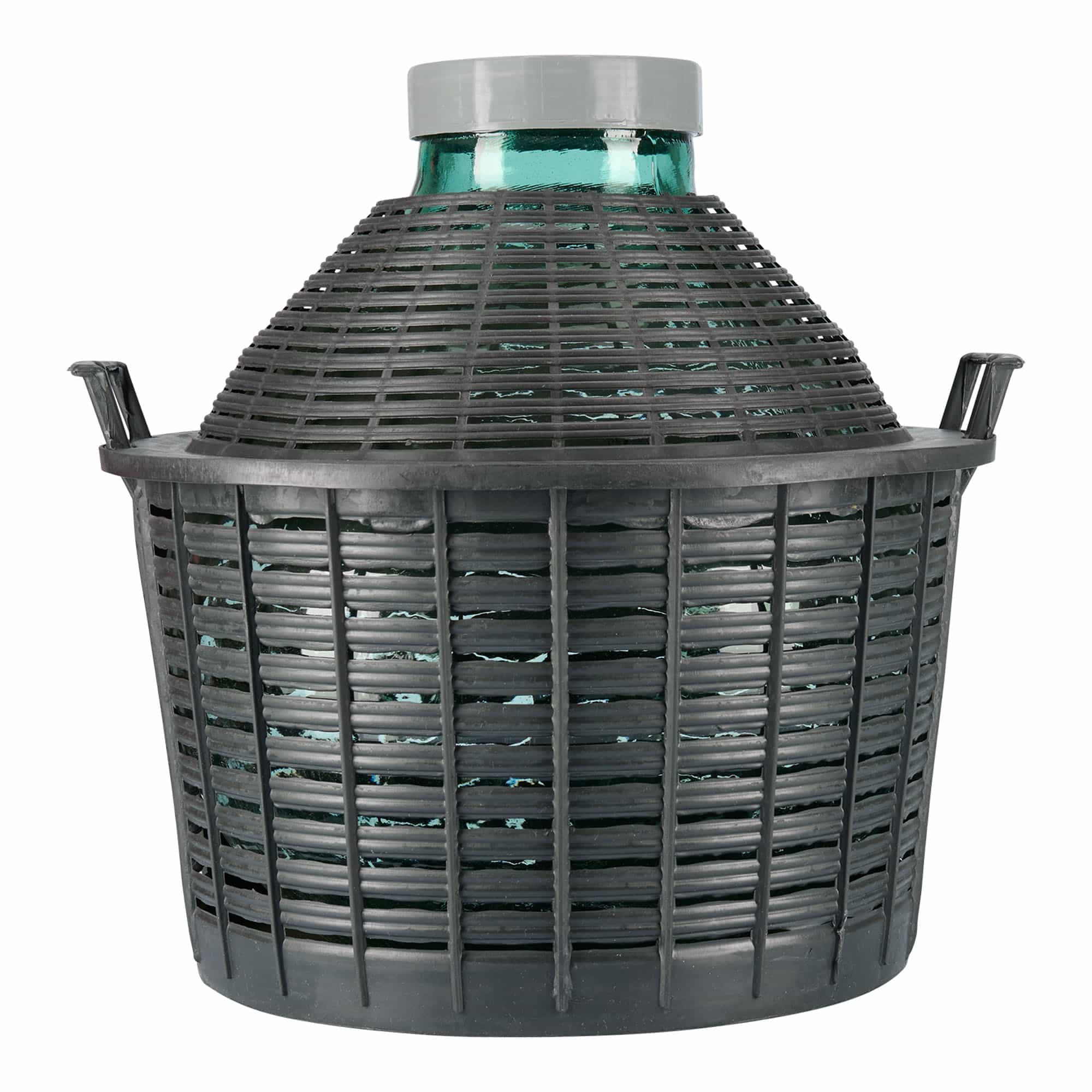 Νταμιτζάνα 25 l με φαρδύ λαιμό, γυάλινη, στόμιο: βιδωτό πώμα