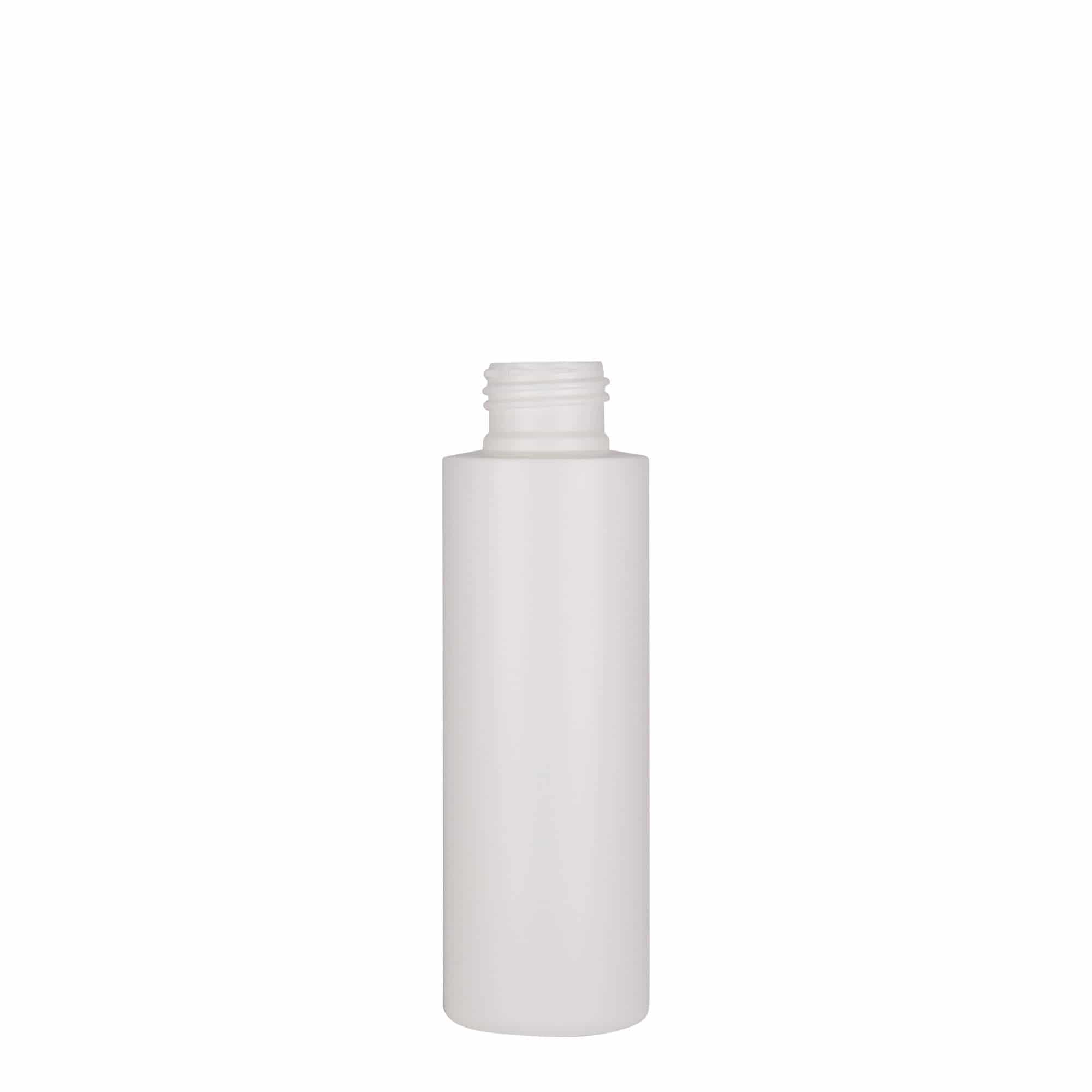100 ml πλαστικό μπουκάλι 'Pipe', HDPE, λευκό, στόμιο: 24/410